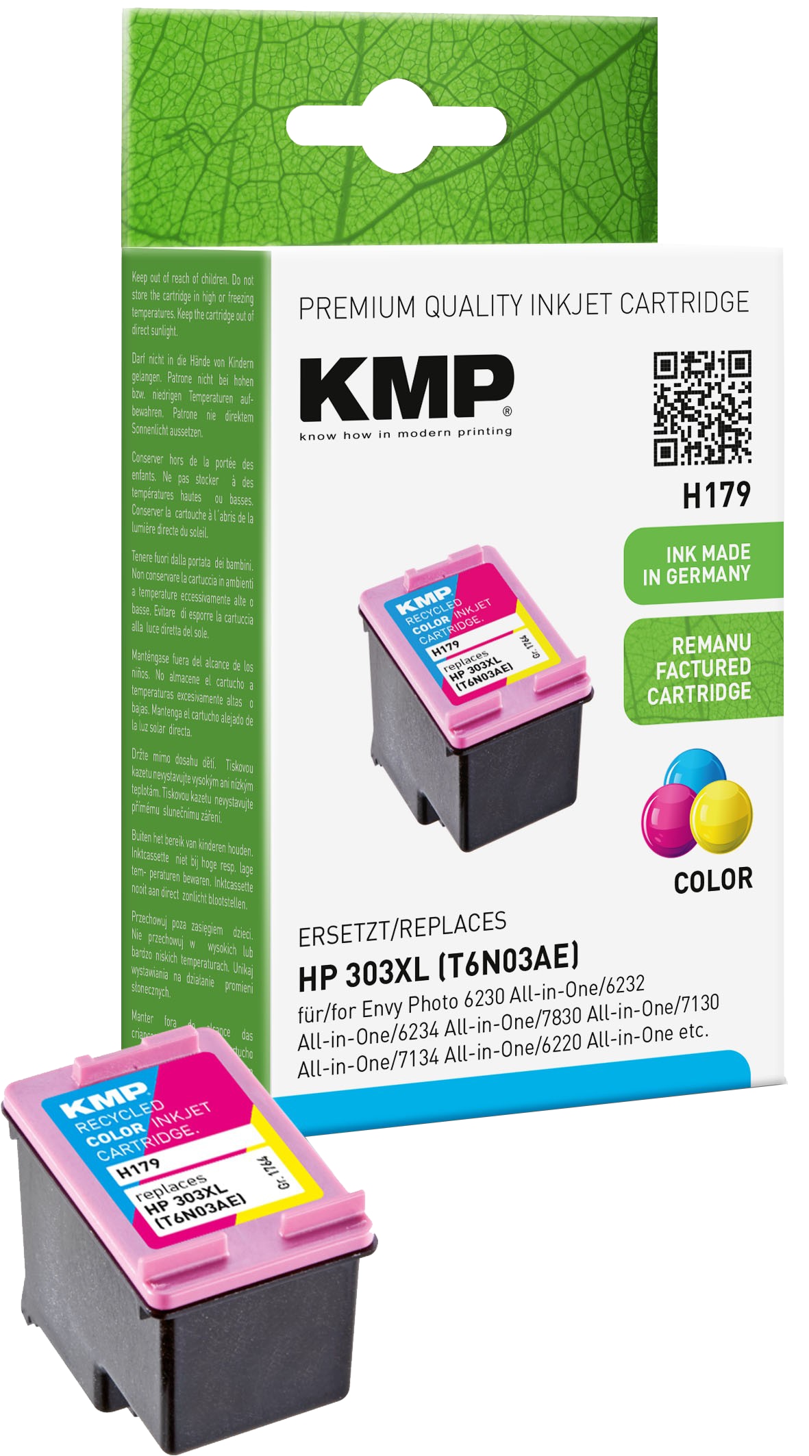 KMP Tinte H179 für 303XL Farbe