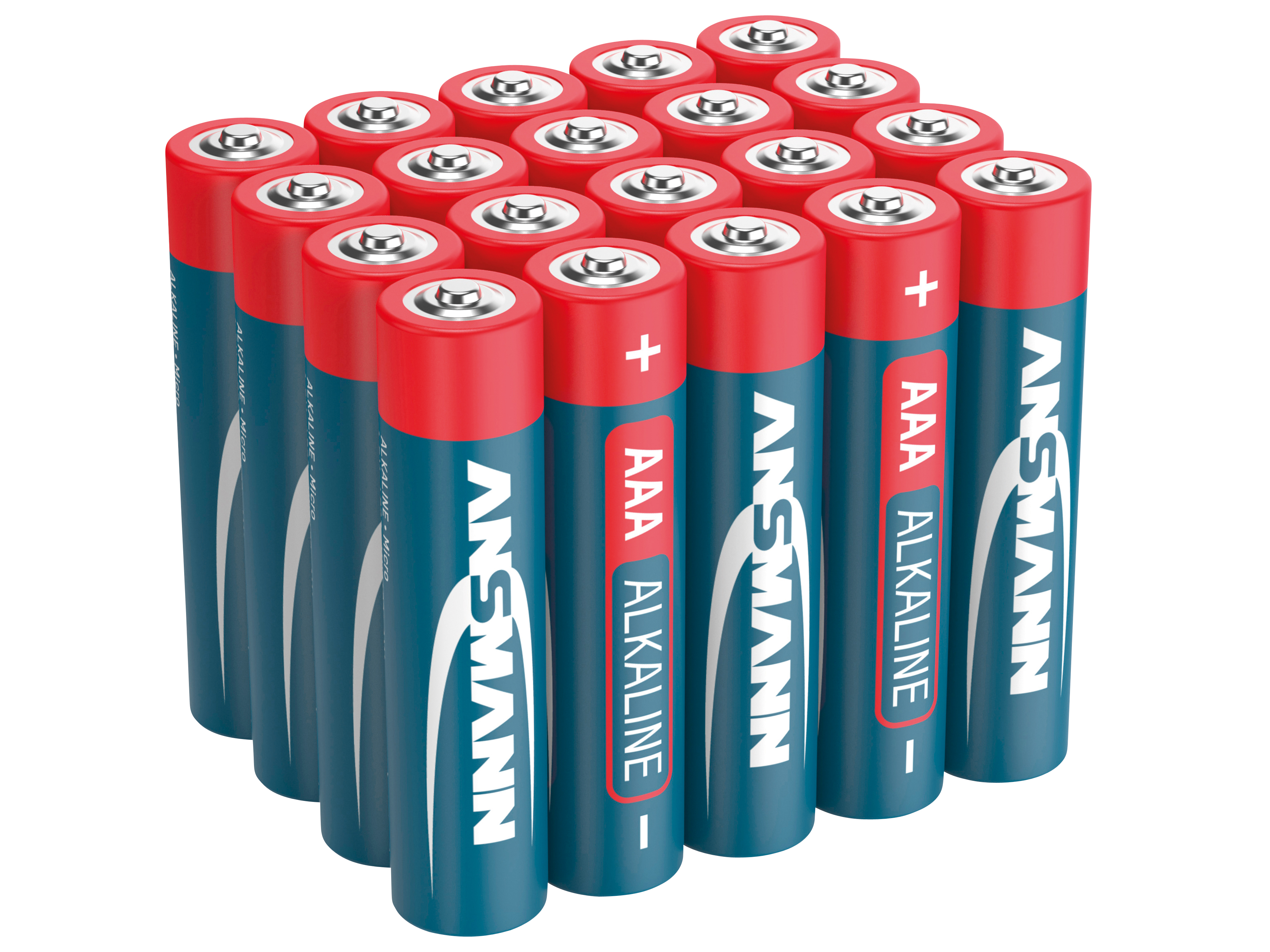 ANSMANN Micro-Batterie-Set, Alkaline, 20 Stück in einer Box, 1,5 V-
