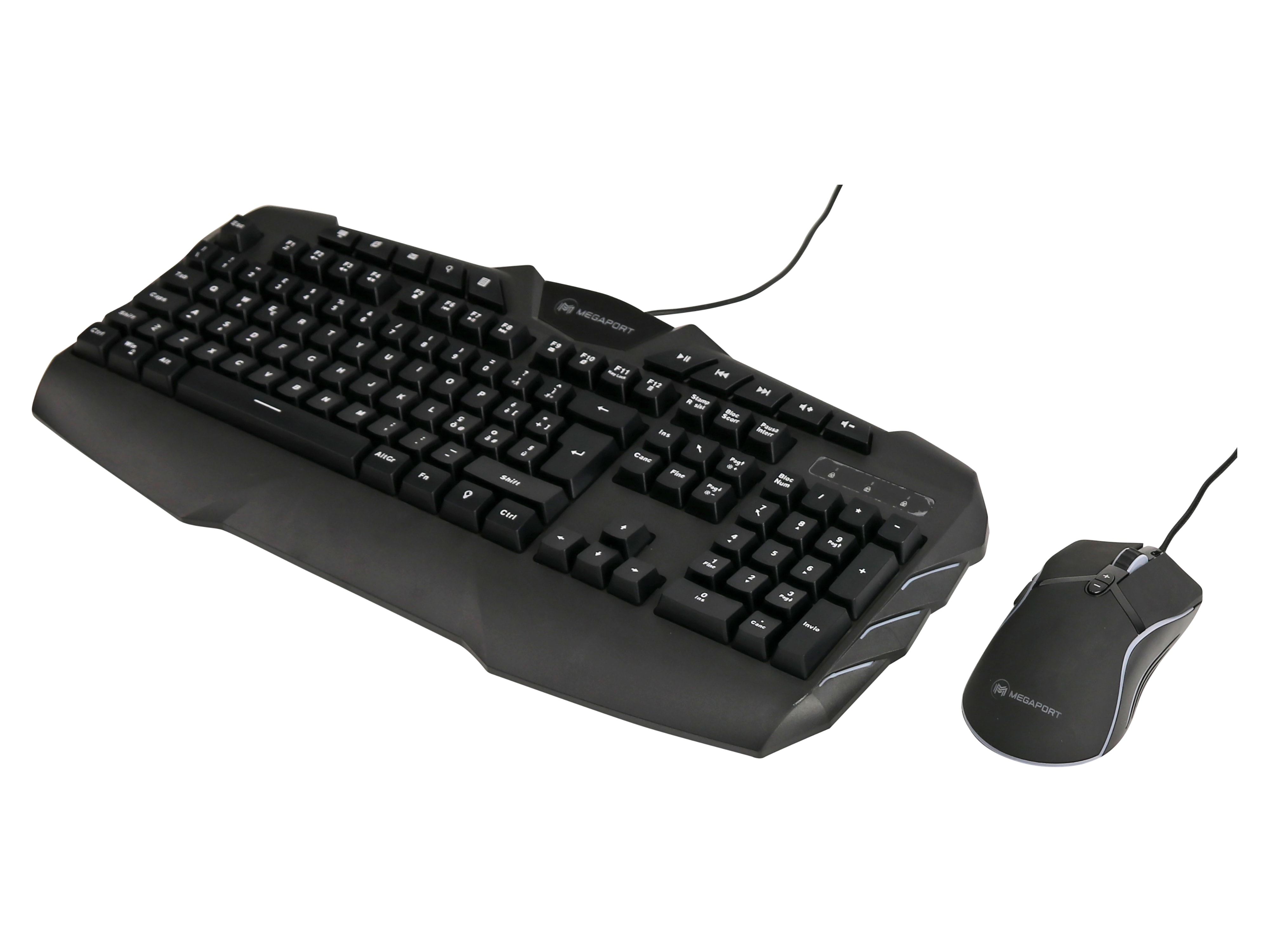 Tastatur/Maus-Set, MEGAPORT, M-GCM600, italienisch Tastaturlayout