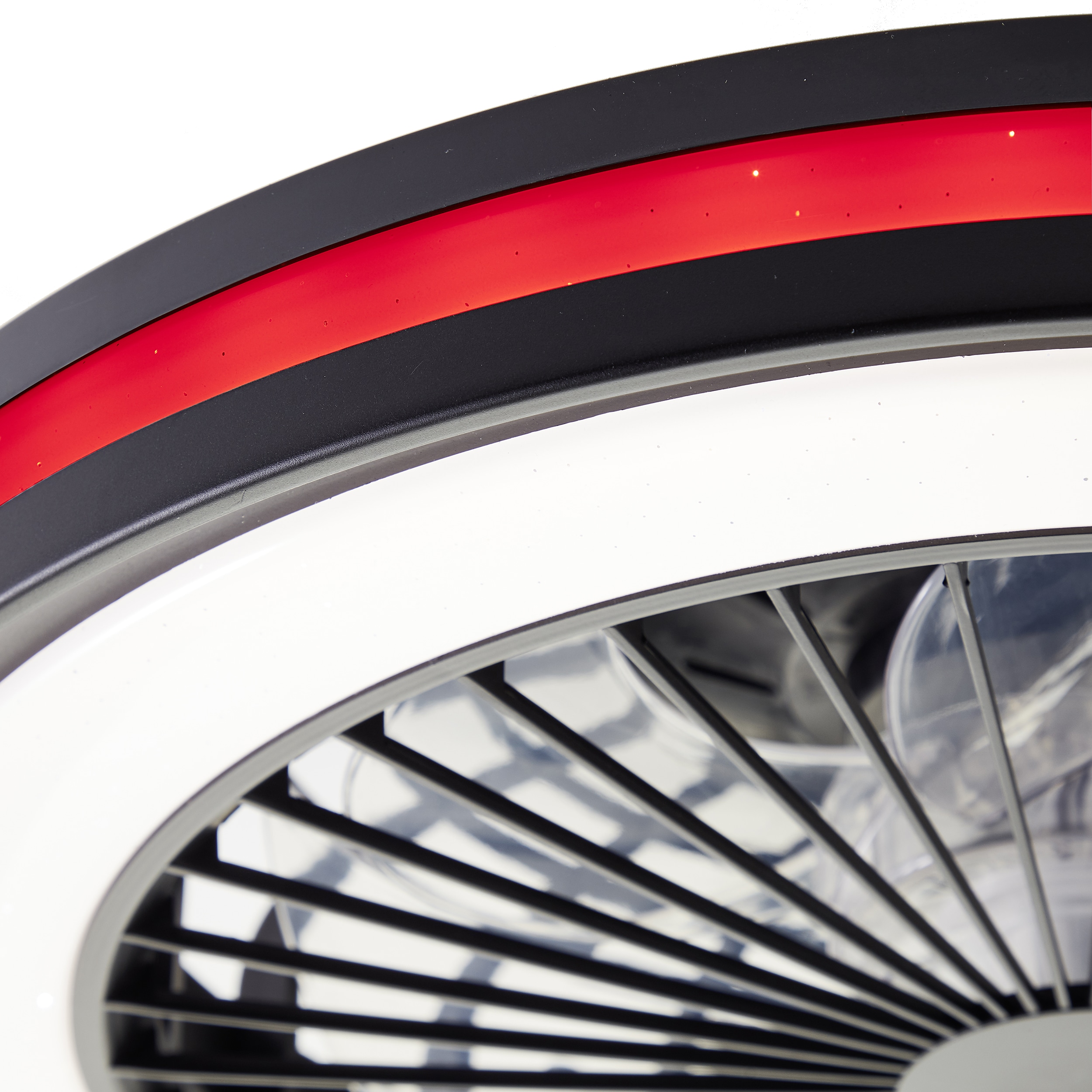BRILLIANT LED-Deckenleuchte Palmero, mit Ventilator, 40 W, Ø 46,5 cm