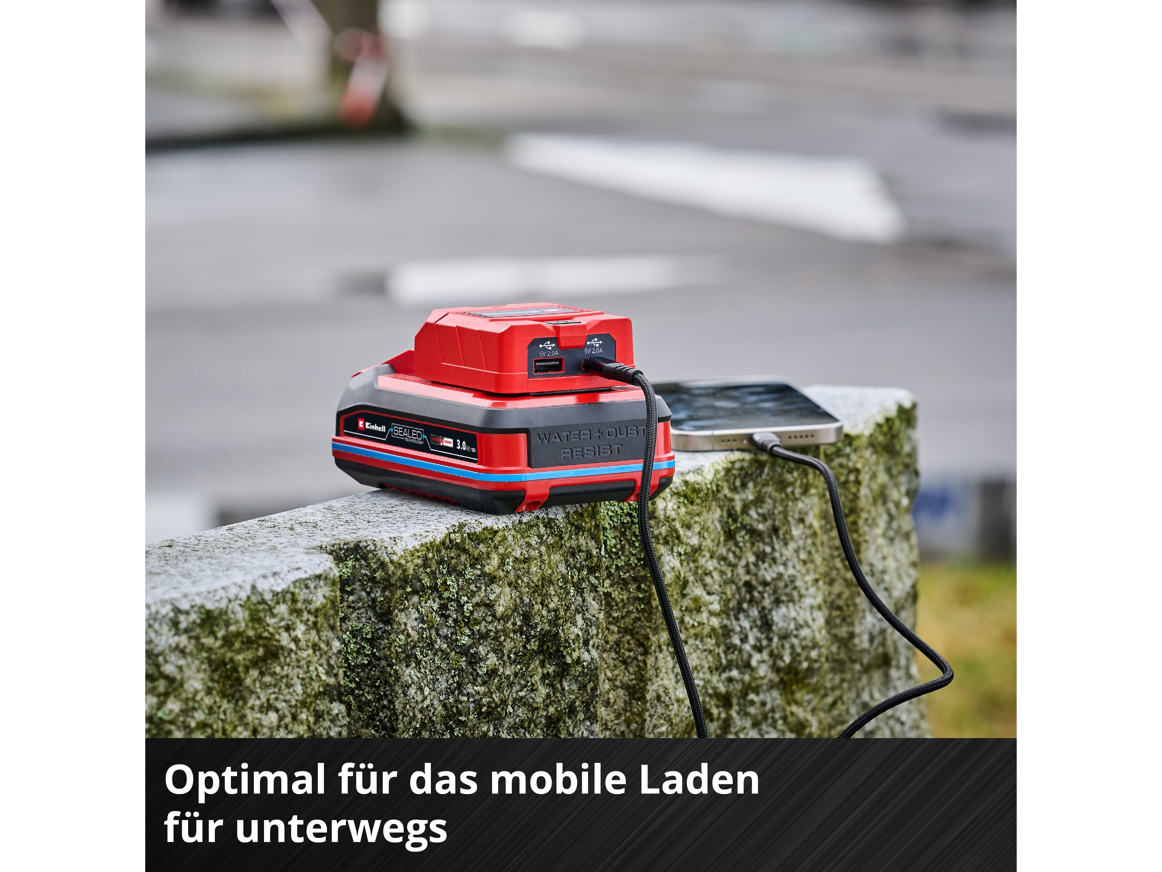 EINHELL USB-Akku-Adapter TC-CP 18 Li, USB A/C, Solo