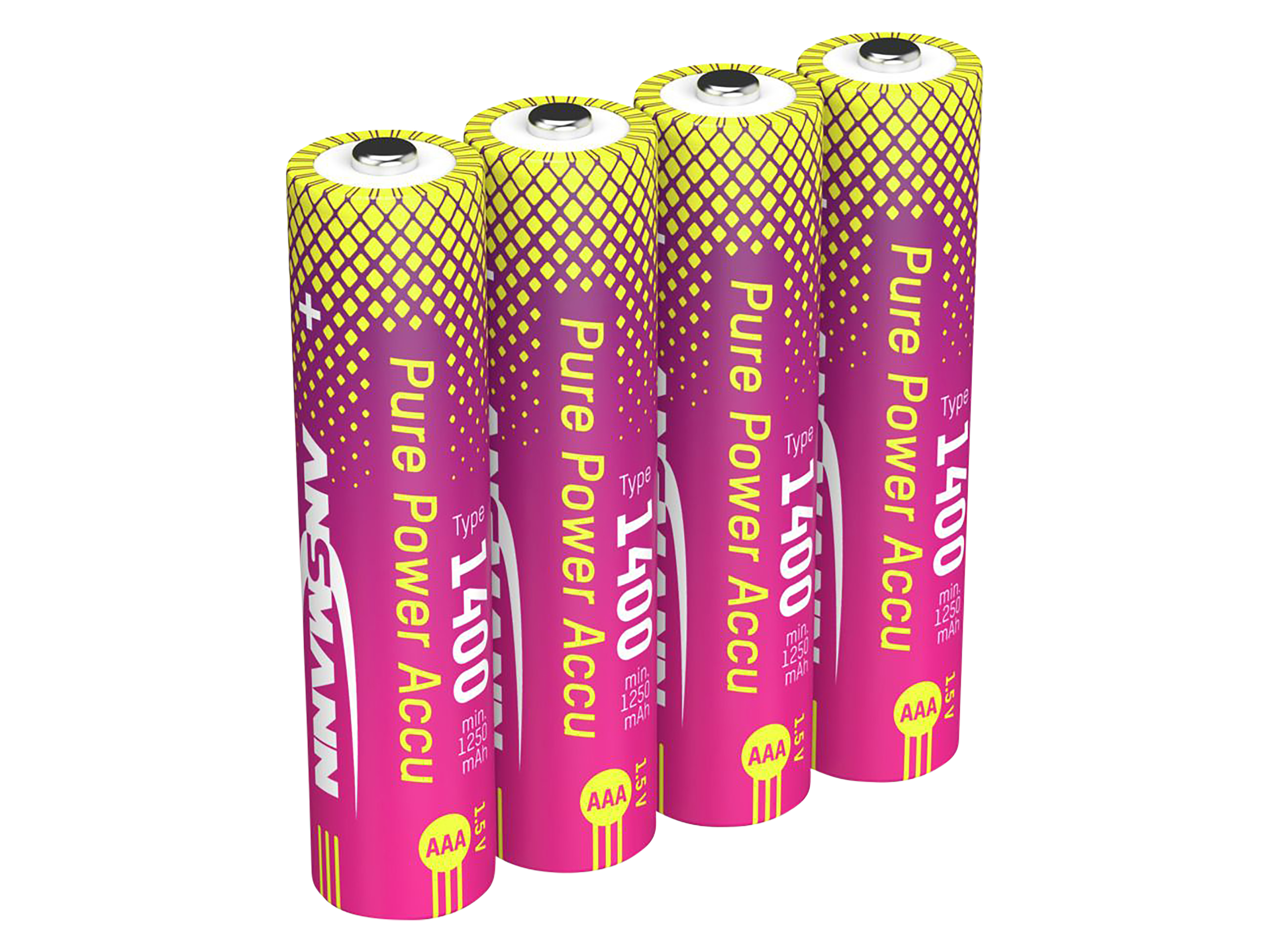 Li-Lon Akkus ANSMANN, Micro AAA, Typ 1400 (min. 1250 mAh), 4 Stück Li-Lon Akkus ANSMANN, Micro AAA, Typ 1400 (min. 1250 mAh), 4 Stück