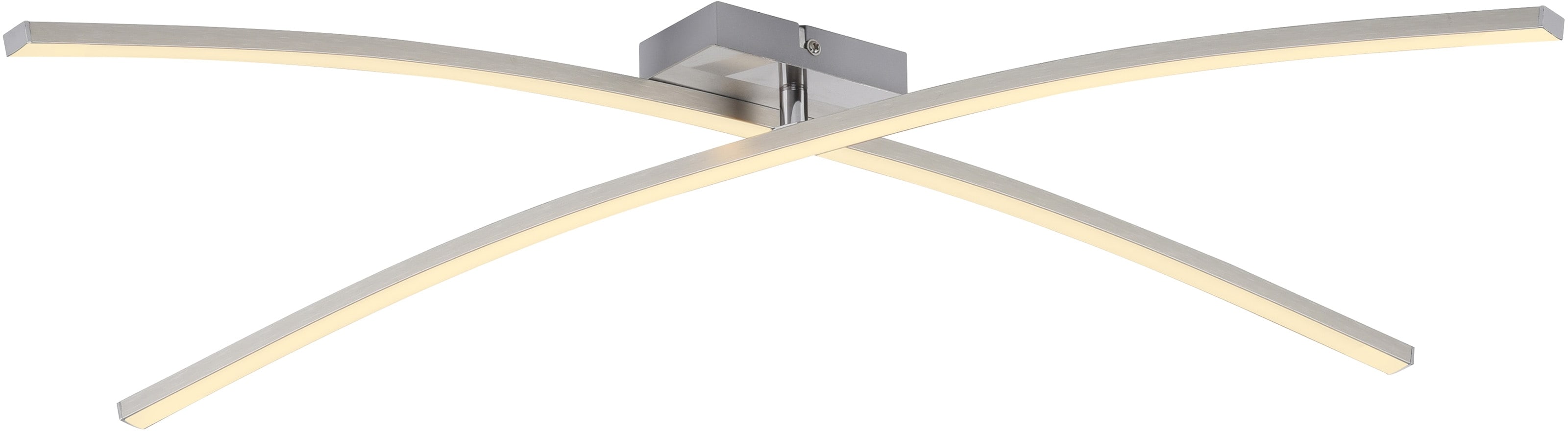 JUST LIGHT LED-Deckenleuchte 14726-55, 12W, 3000K, 1730lm, warmweiß, IP20, stahl