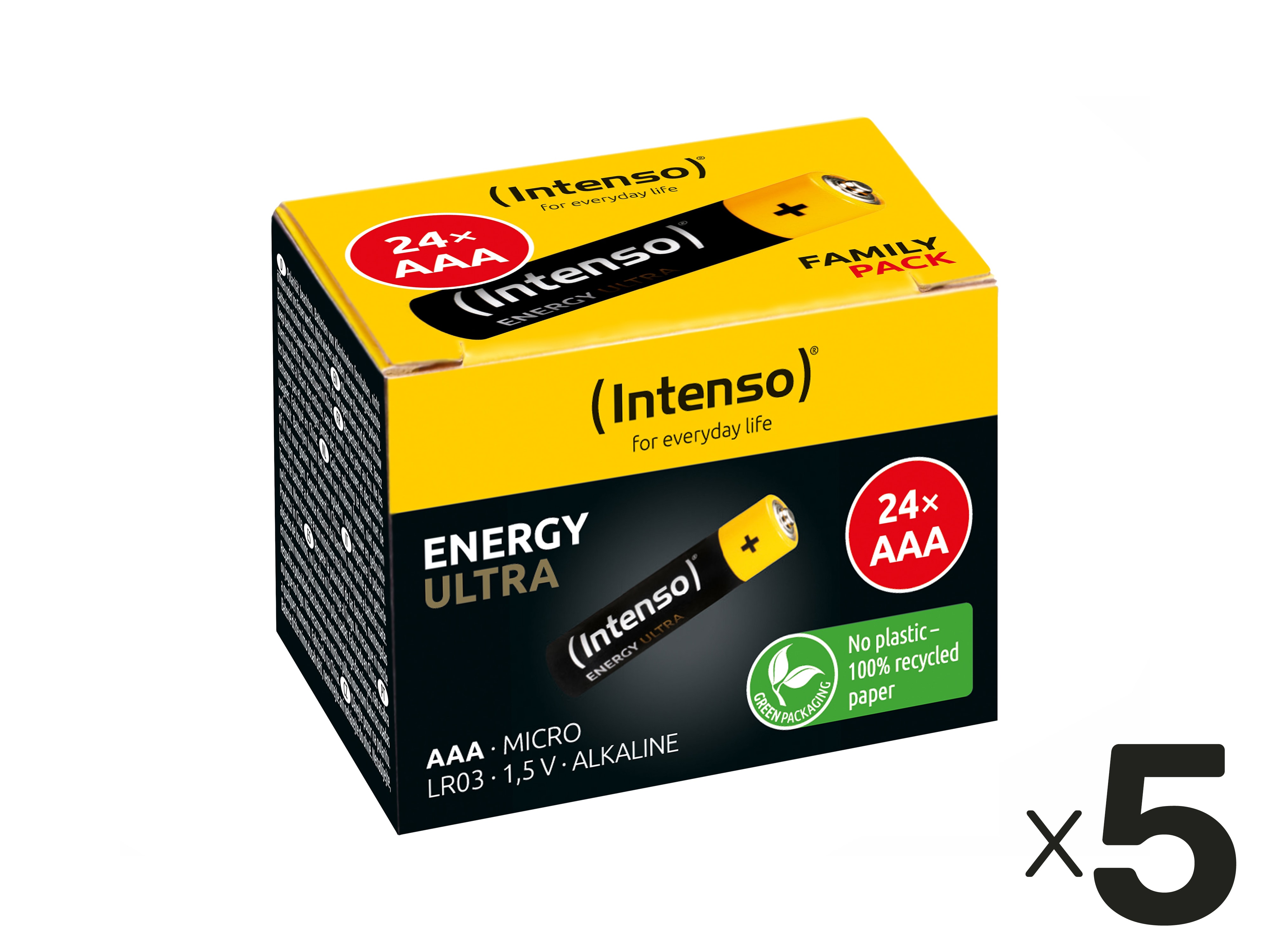 INTENSO Micro-Batterie-Set Energy Ultra, AAA LR03, 120 Stück