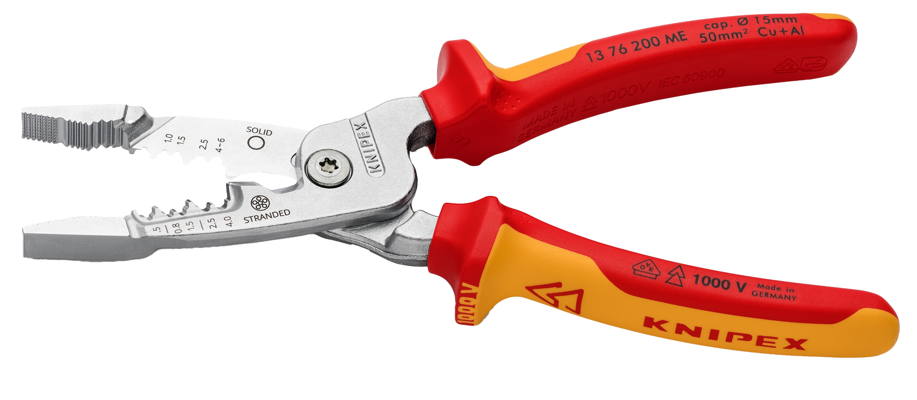 KNIPEX Multifunktions-Elektrikerzange, 13 76 200 ME, 200 mm KNIPEX Multifunktions-Elektrikerzange, 13 76 200 ME, 200 mm