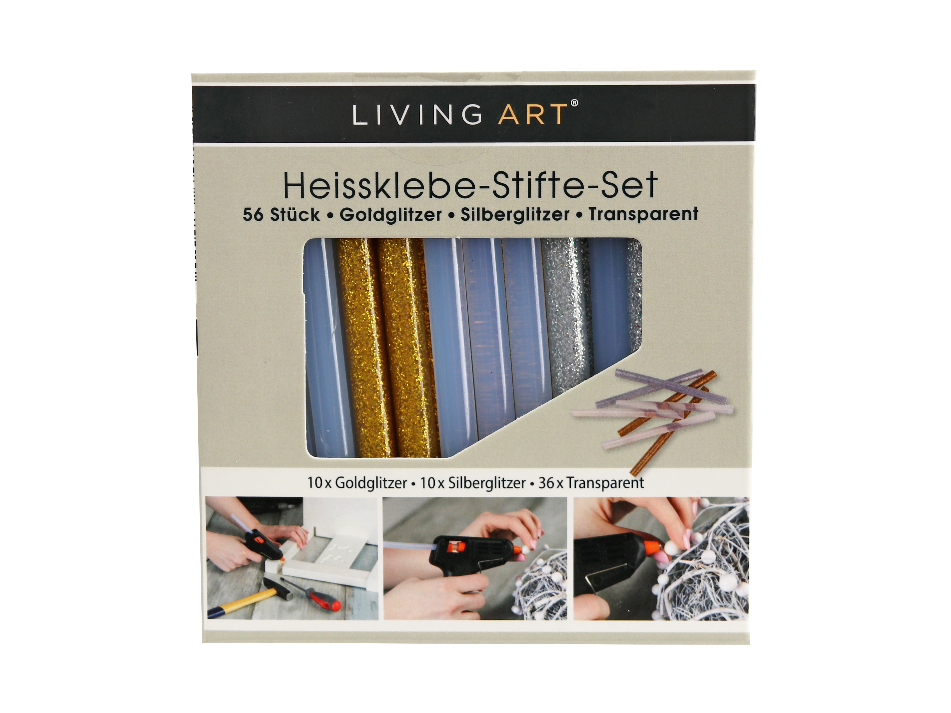 Heißklebesticks-Set, 56 teilig