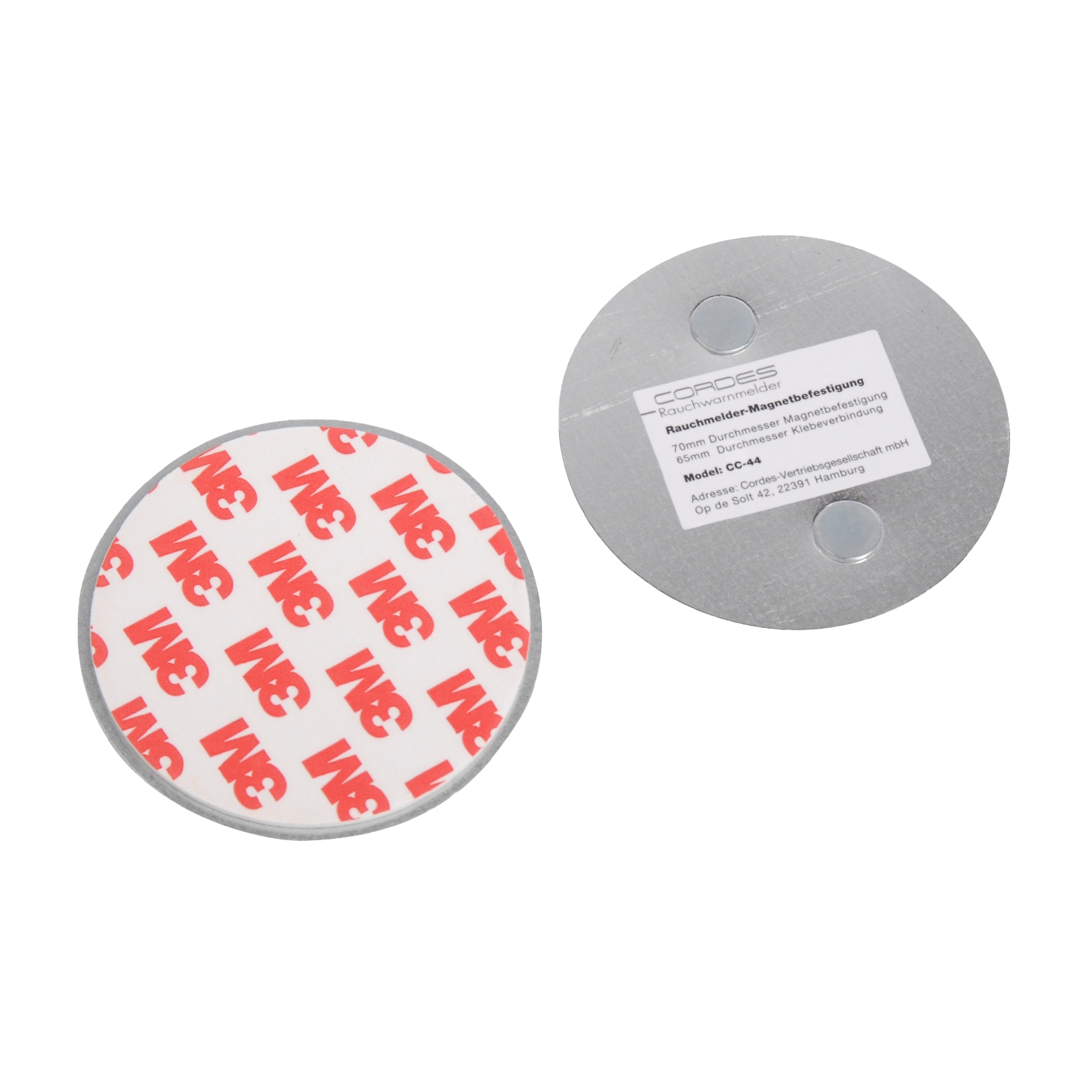 CORDES Befestigungs-Set für Rauchmelder CC-44, magnetisch