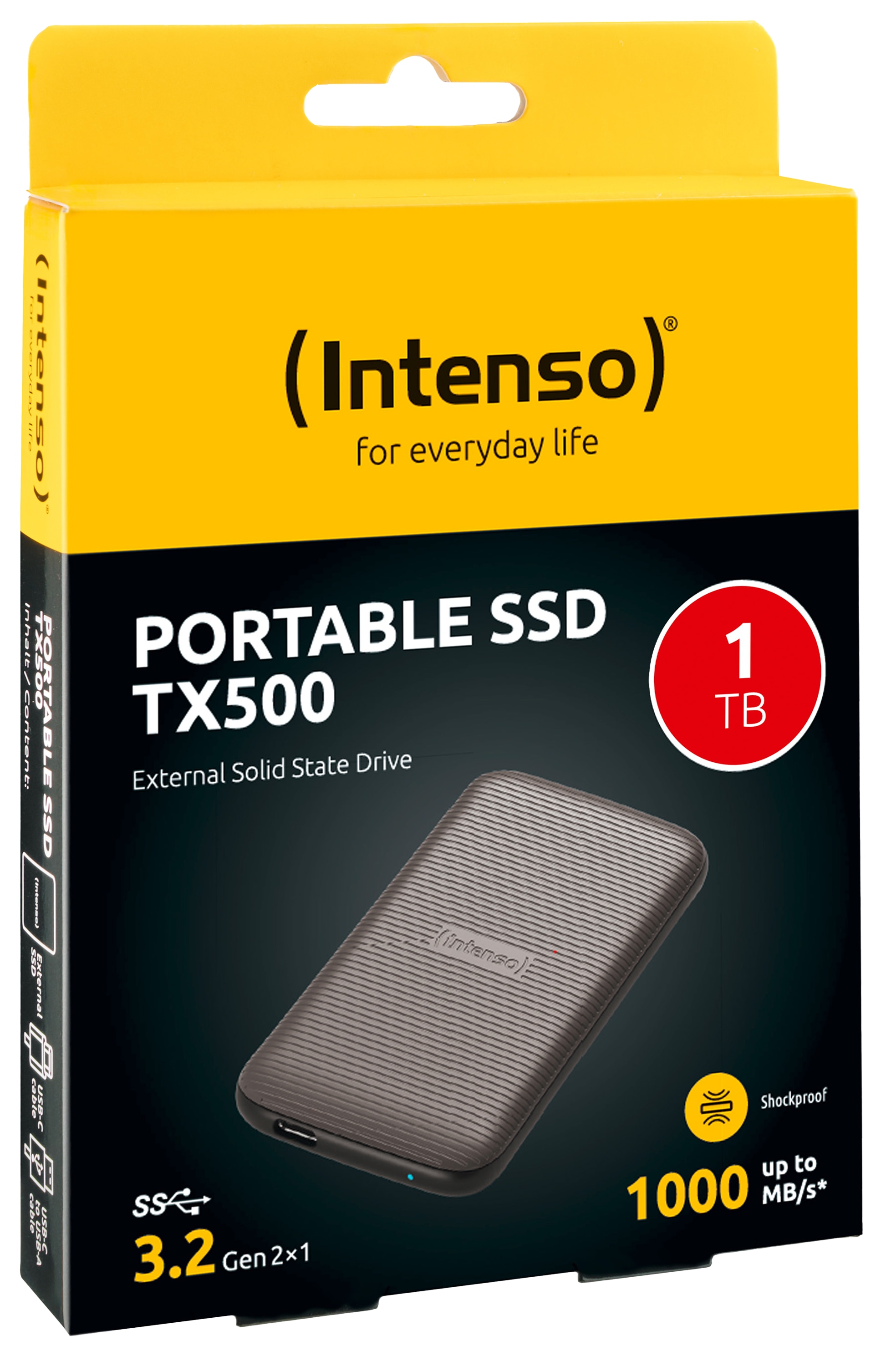 INTENSO USB 3.2-SSD TX500 1TB INTENSO USB 3.2-SSD TX500 1TB