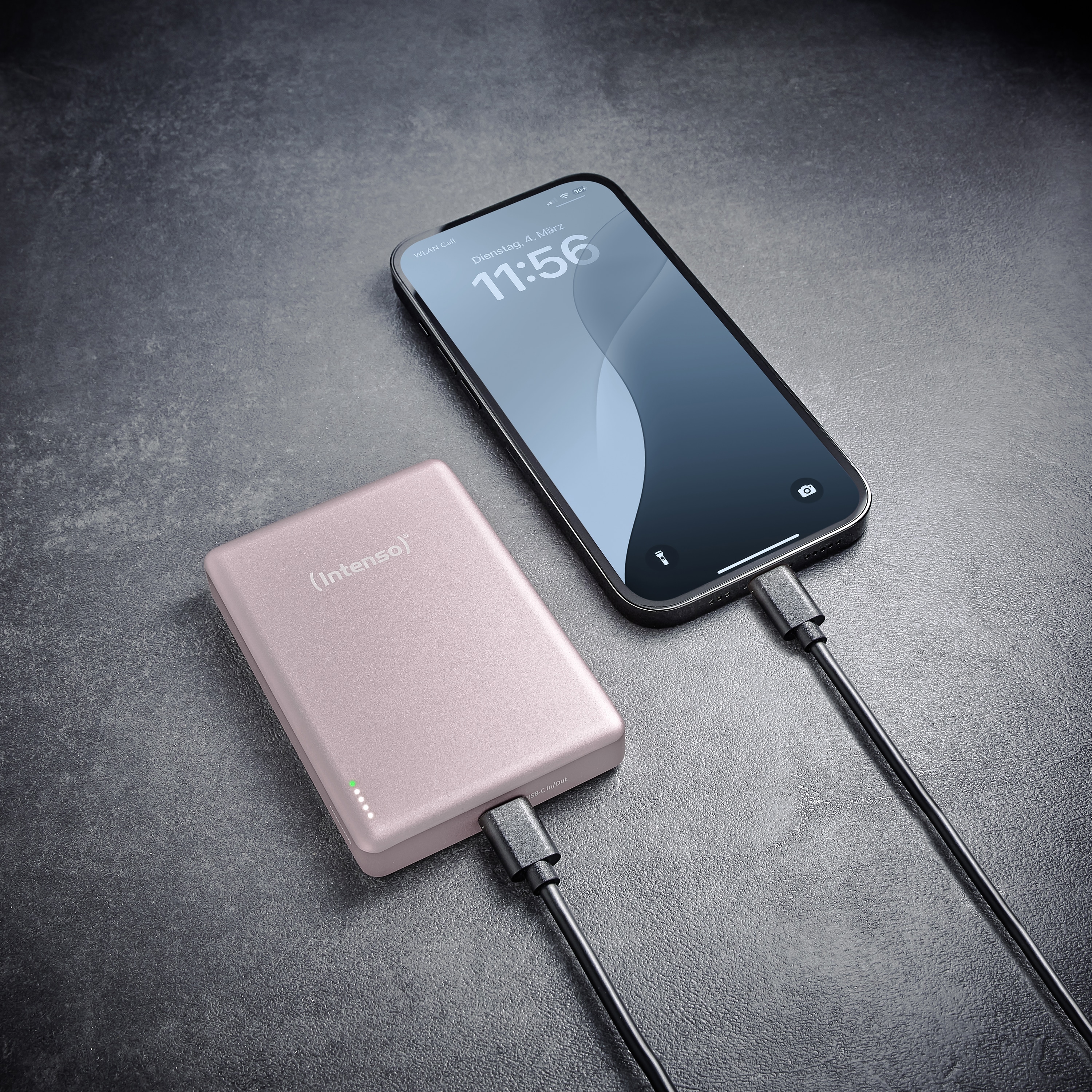 INTENSO Powerbank Magnetic Wireless, MW 10000, rose