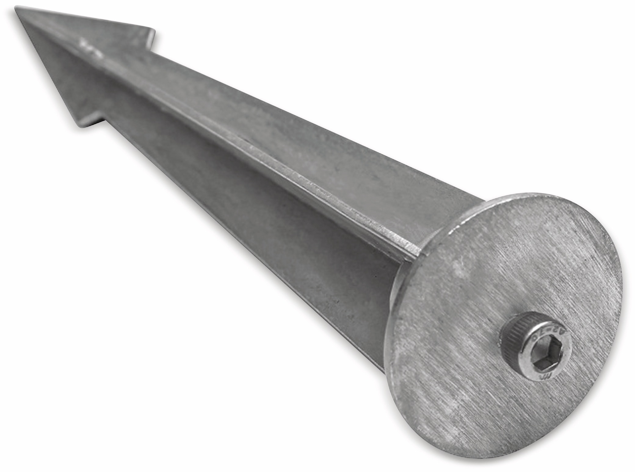 Erdspieß aus Aluguss natur 160mm mit M5 Schraube Erdspieß aus Aluguss natur 160mm mit M5 Schraube