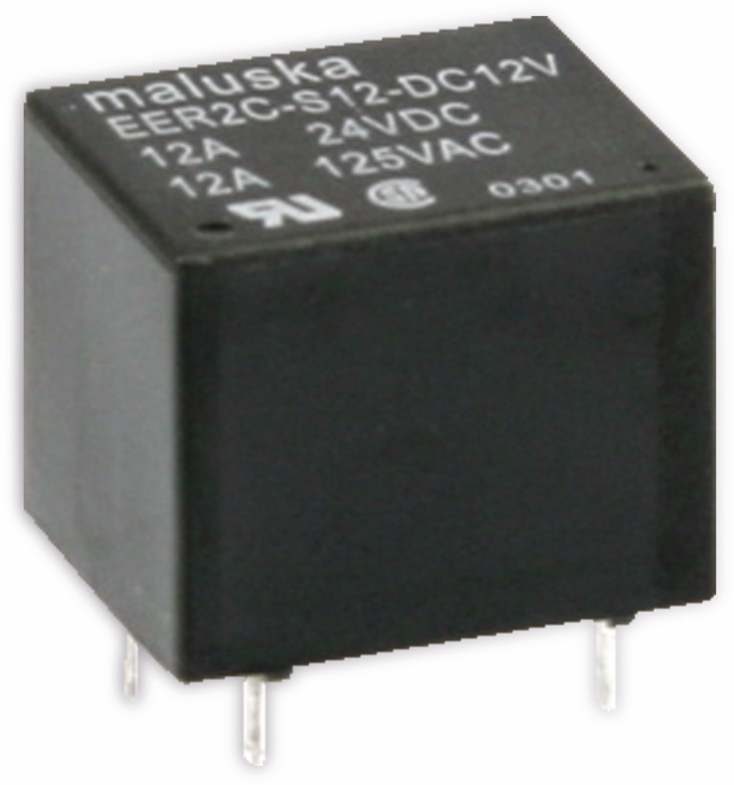MALUSKA Miniatur-Leistungsrelais EER2C-S12-DC12V 12 V-, 1 Wechsler