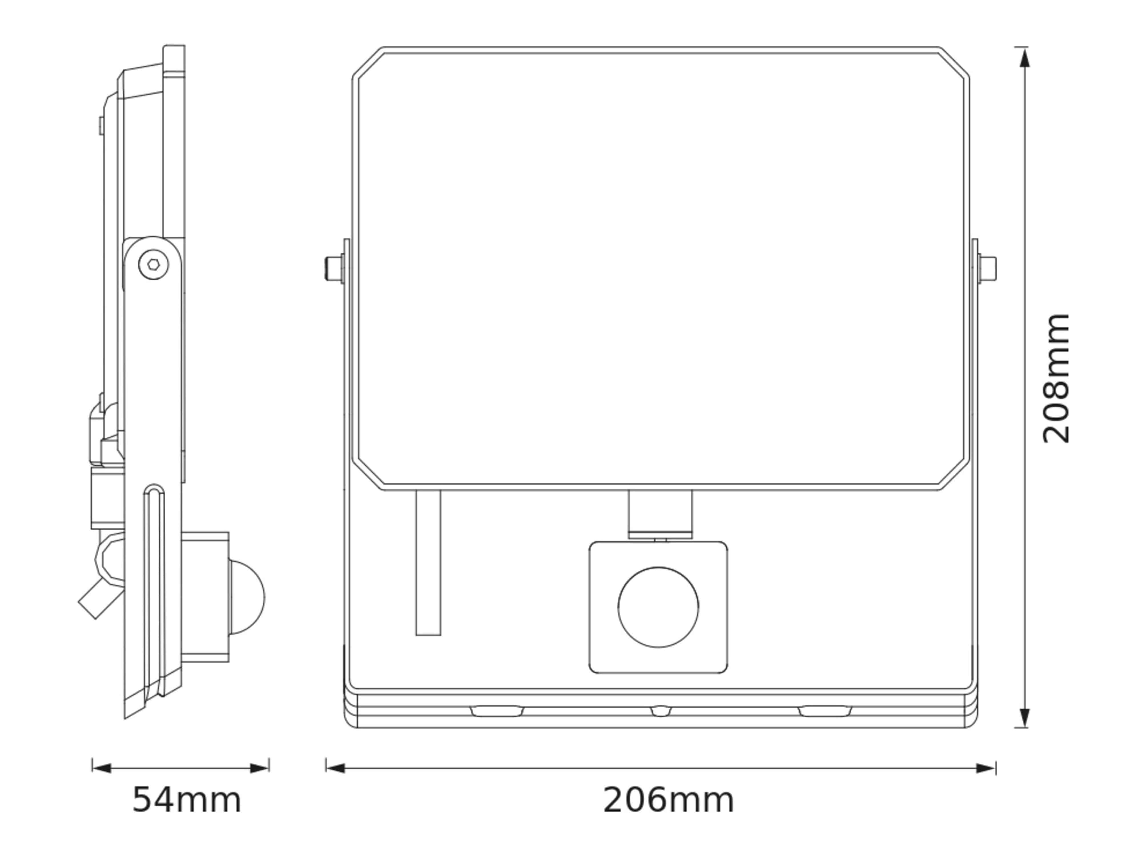 OSRAM LED-Fluter mit Sensor, 50W, 4500lm, 3000K, 105°, IP65, warmweiß OSRAM LED-Fluter mit Sensor, 50W, 4500lm, 3000K, 105°, IP65, warmweiß