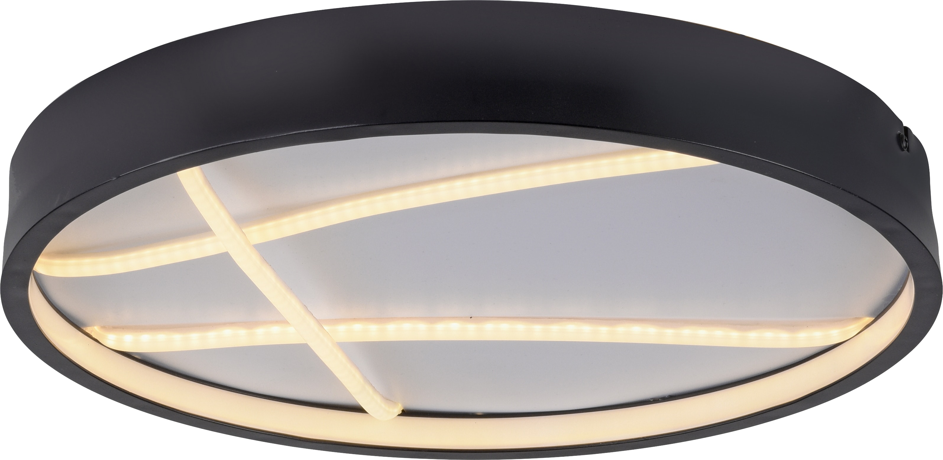 JUST LIGHT LED-Deckenleuchte 14091-18, 33W, 3000K, 4250lm, warmweiß, IP20, schwarz JUST LIGHT LED-Deckenleuchte 14091-18, 33W, 3000K, 4250lm, warmweiß, IP20, schwarz