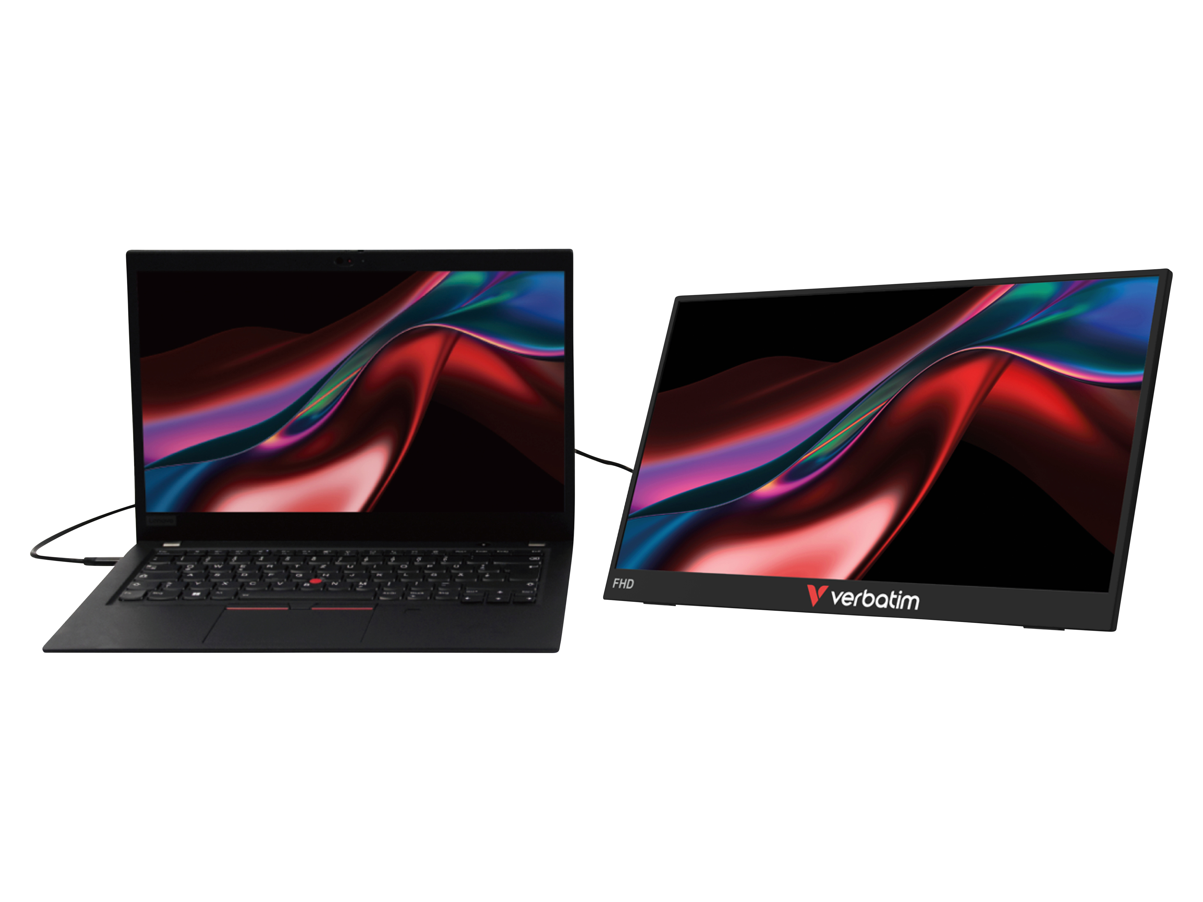 VERBATIM Tragbarer Monitor Light-14 Touchscreen