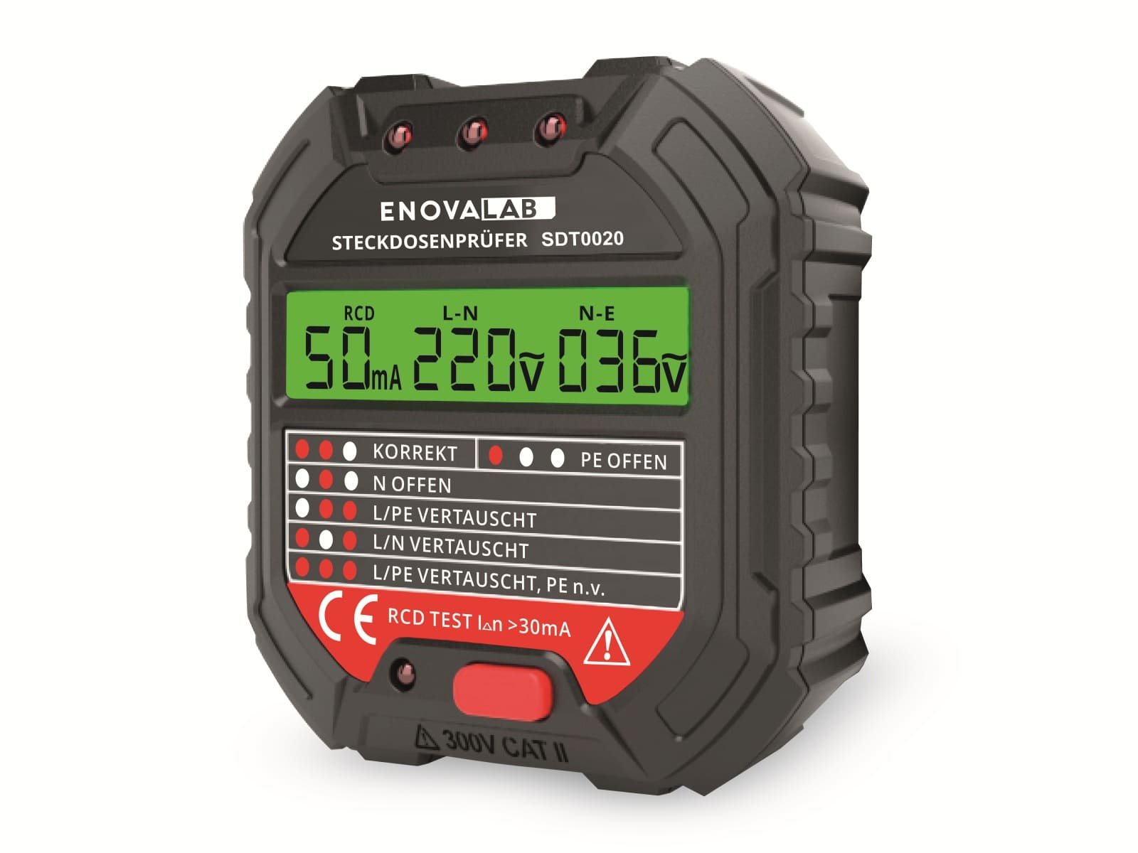 VA LABS Messgeräte-Set, Steckdosentester + Spannungsprüfer
