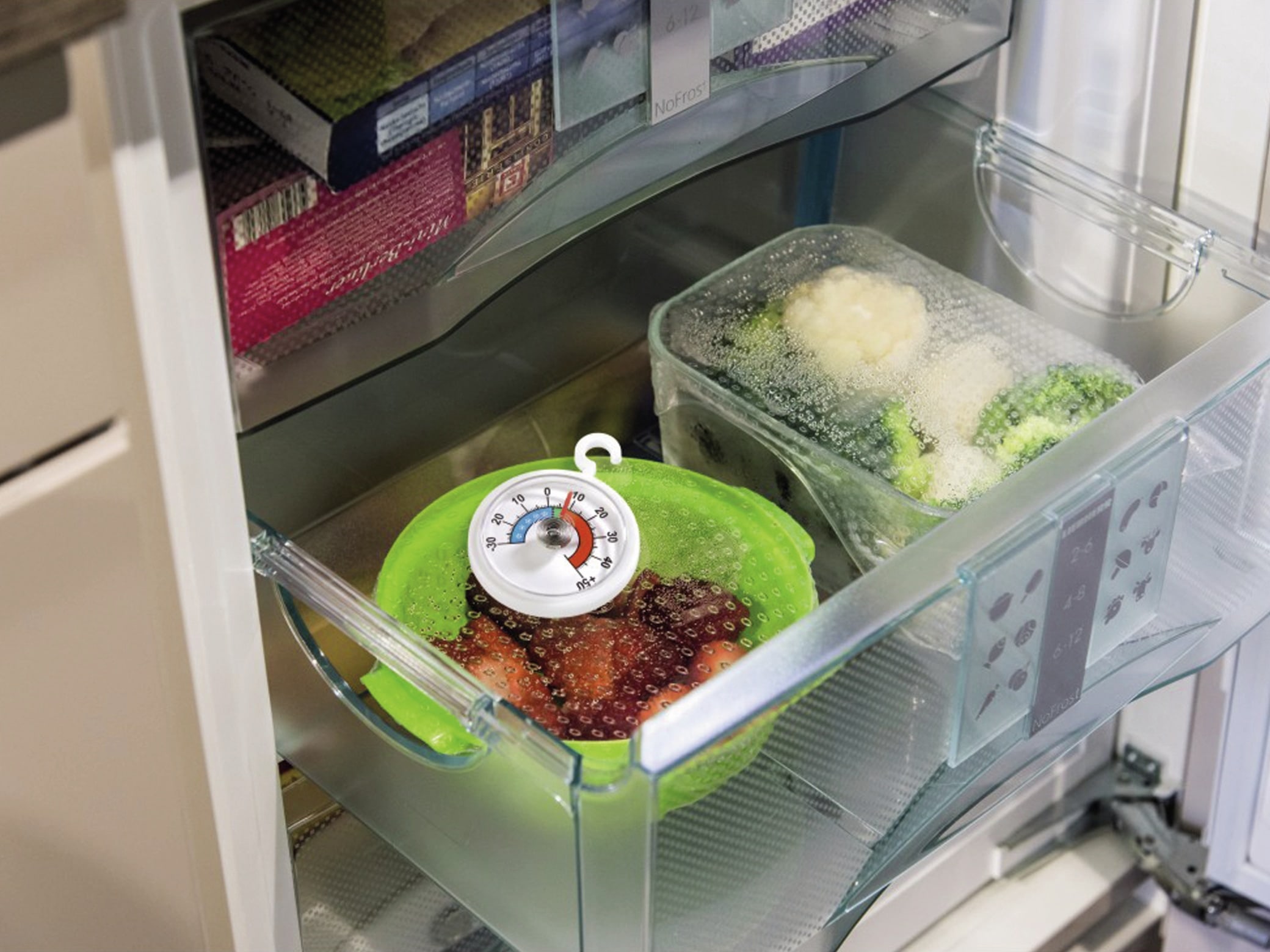 XAVAX Kühl-/Gefrierschrankthermometer