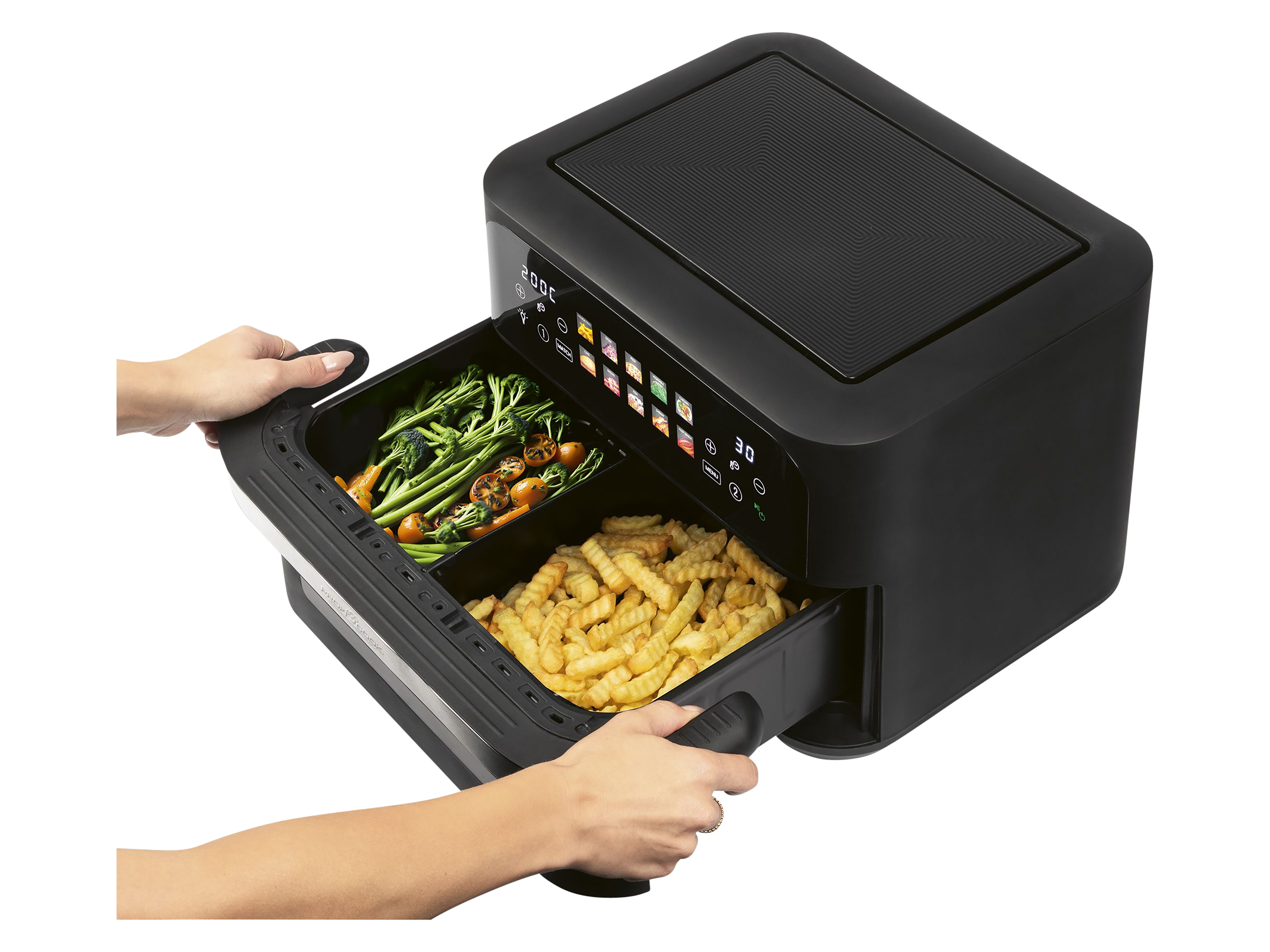 PROFI COOK Heißluftfritteuse XXL PC-FR 1313 H, 10L, 2 Kammern, 2400W PROFICOOK Heißluftfritteuse XXL PC-FR 1313 H, 10L, 2 Kammern, 2400W
