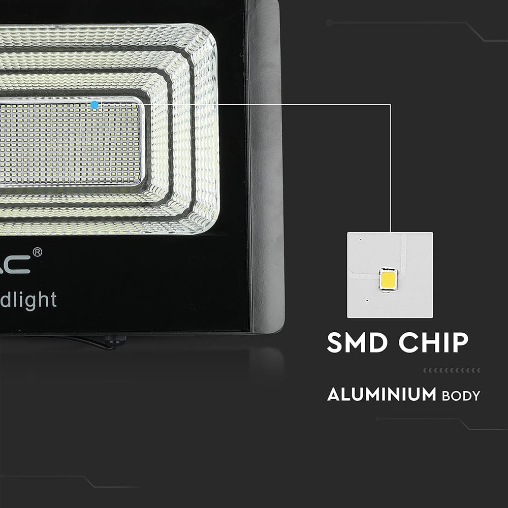 V-TAC Solar LED-Fluter VT-300W, 50 W, 4000 K, mit Panel + Fernbedienung V-TAC Solar LED-Fluter VT-300W, 50 W, 4000 K, mit Panel + Fernbedienung