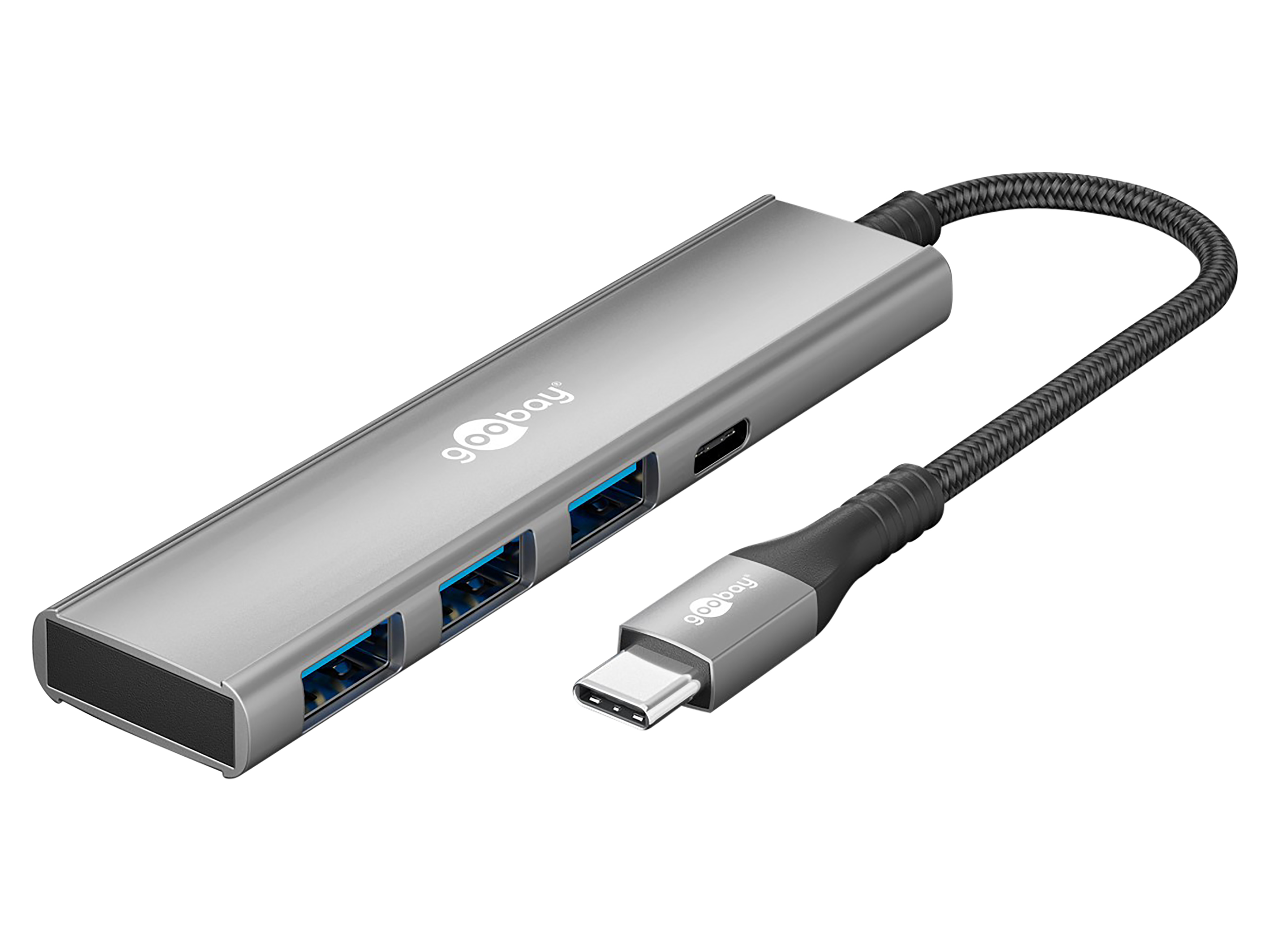 GOOBAY USB-C Hub 76562 Slim 4 Port USB-C auf USB-C/USB-A 5 Gbit/s