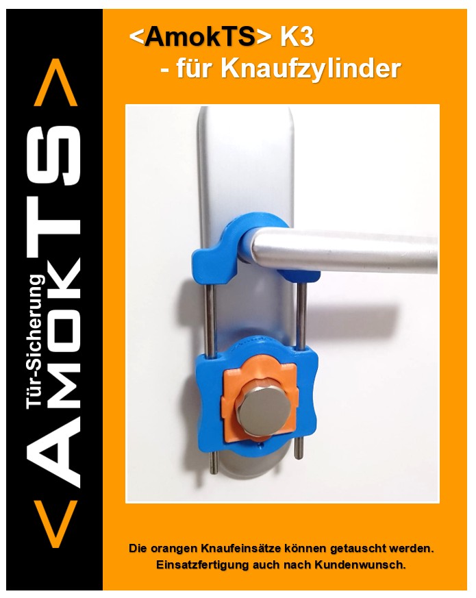 AMOKTS Türsicherungs-Set, Türsicherung K3 + Einsatz K3-DSK5