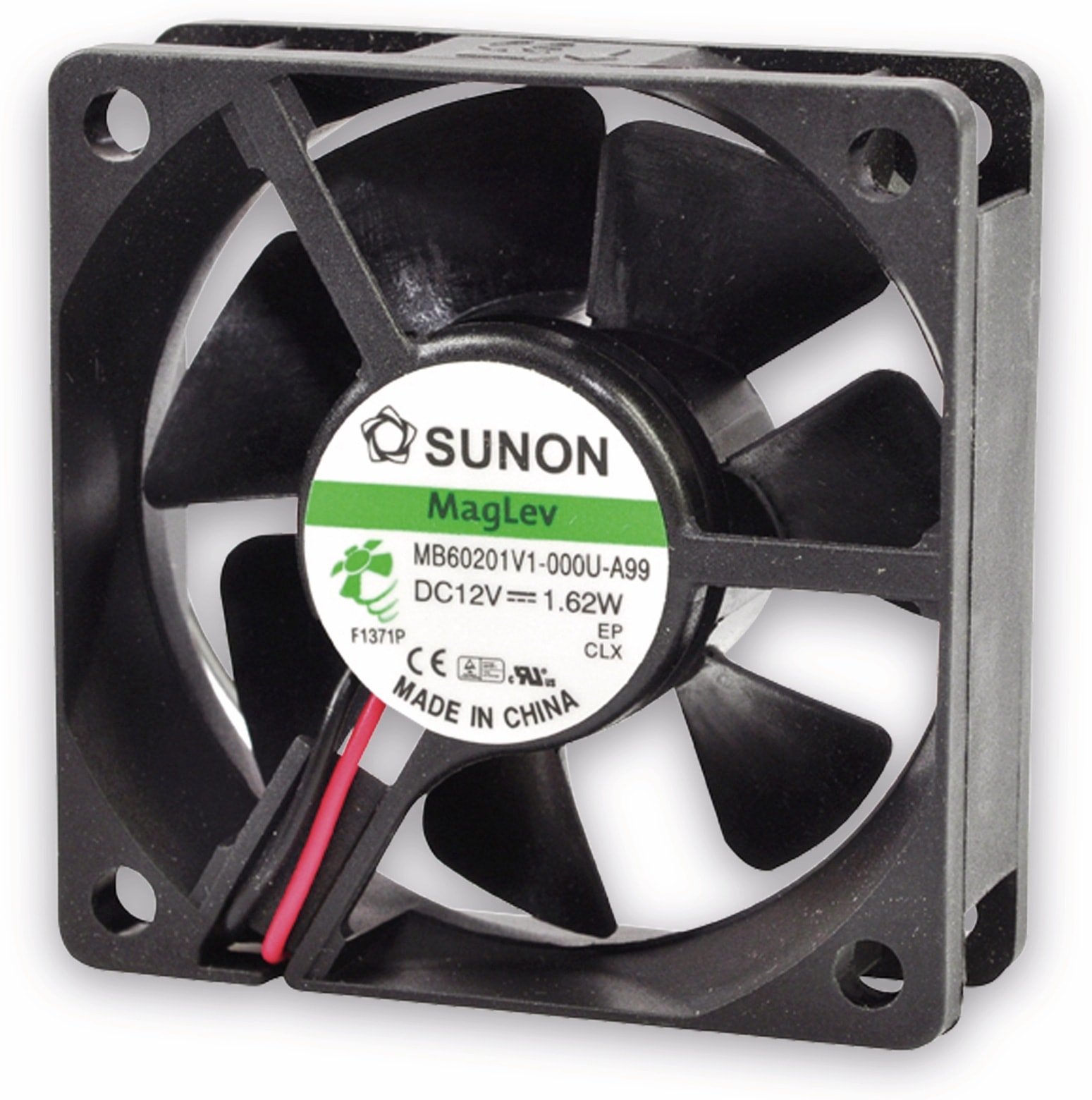 SUNON Axiallüfter, EE60201S11000U999, 60x60x20 mm, 12 V- SUNON Axiallüfter, EE60201S11000U999, 60x60x20 mm, 12 V-