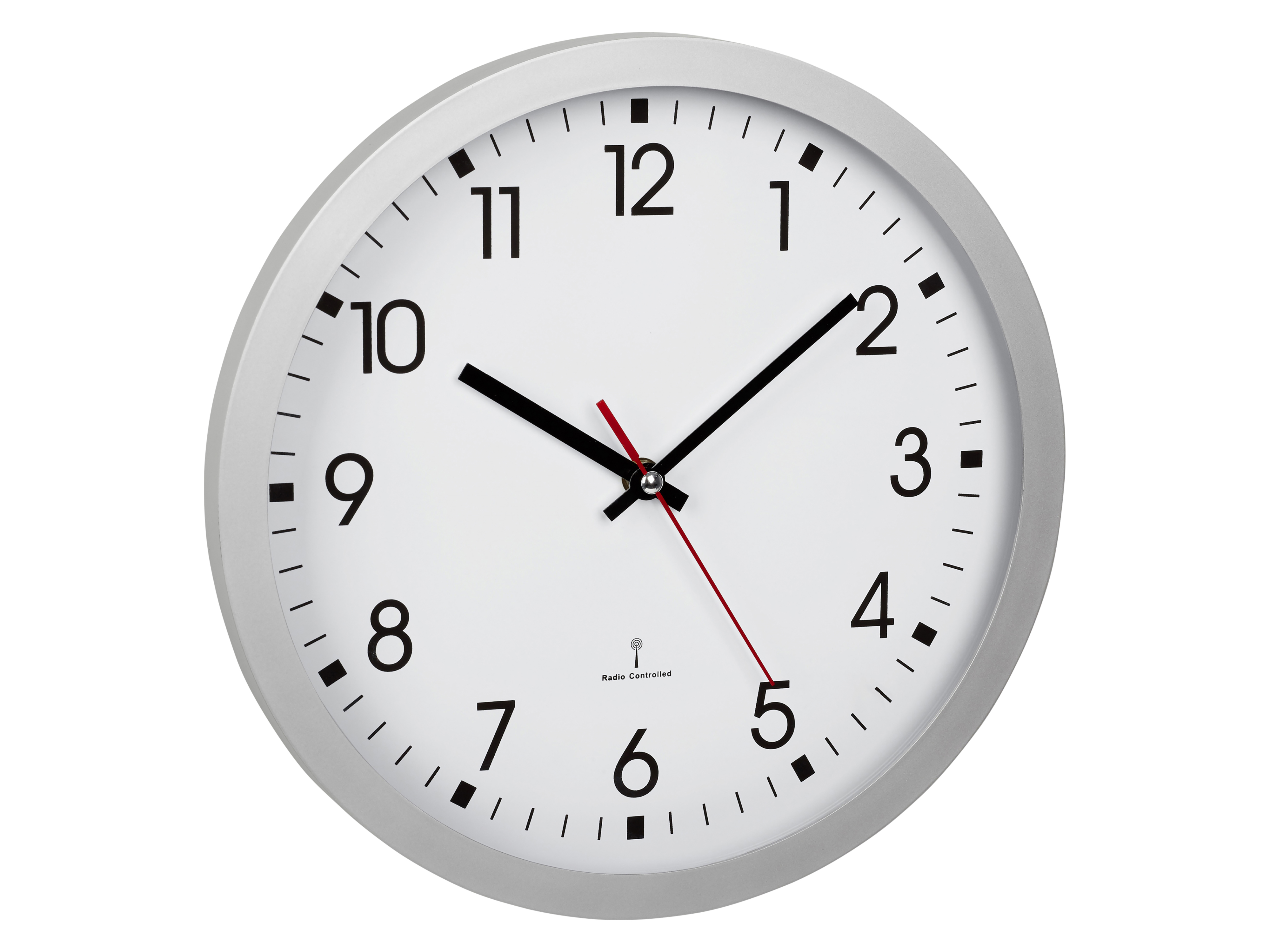 TFA Analoge Funkwanduhr 60.3522.02, silber TFA Analoge Funkwanduhr 60.3522.02, silber