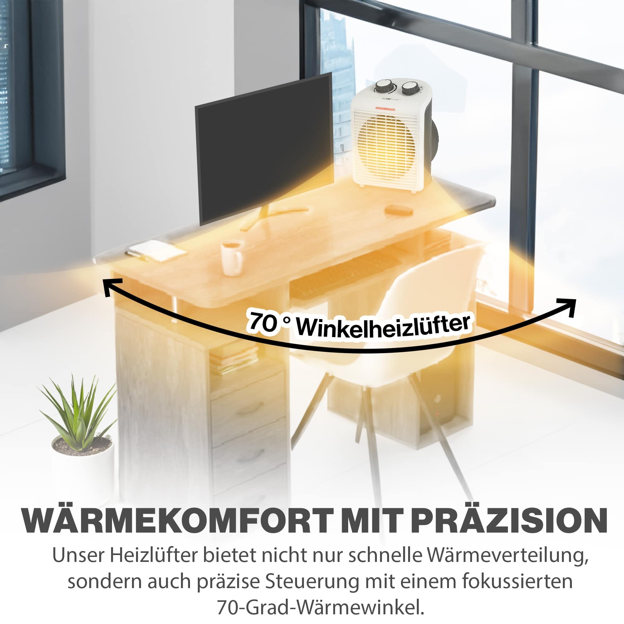 CLATRONIC Heizlüfter HL 3761, 2000 W, weiß CLATRONIC Heizlüfter HL 3761, 2000 W, weiß