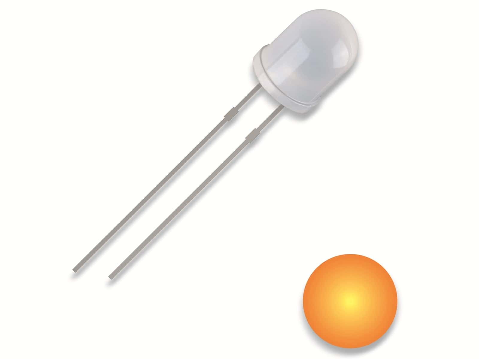 QUADRIOS LED, 3 mm, gelb, 2,54 mm QUADRIOS LED, 3 mm, Lichtfarbe: Gelb, Gehäusefarbe: Diffus, 700 mcd, 590 nm, 2,54 mm