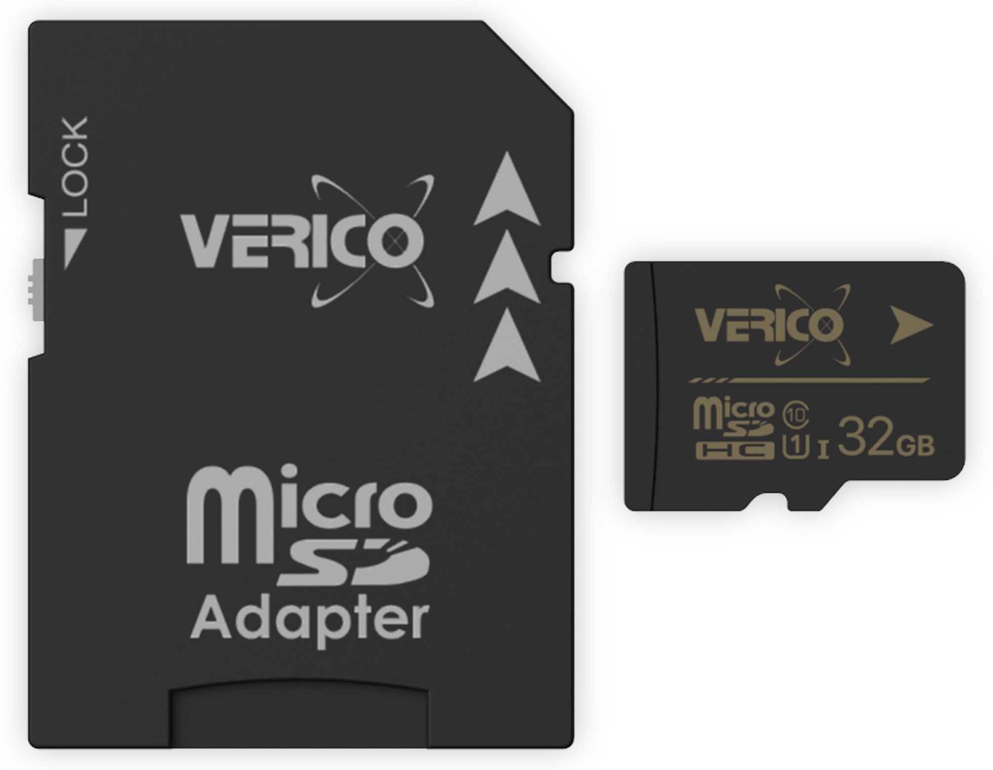 VERICO microSDHC Speicherkarte 32GB, Class 10, UHS-I, mit Adapter