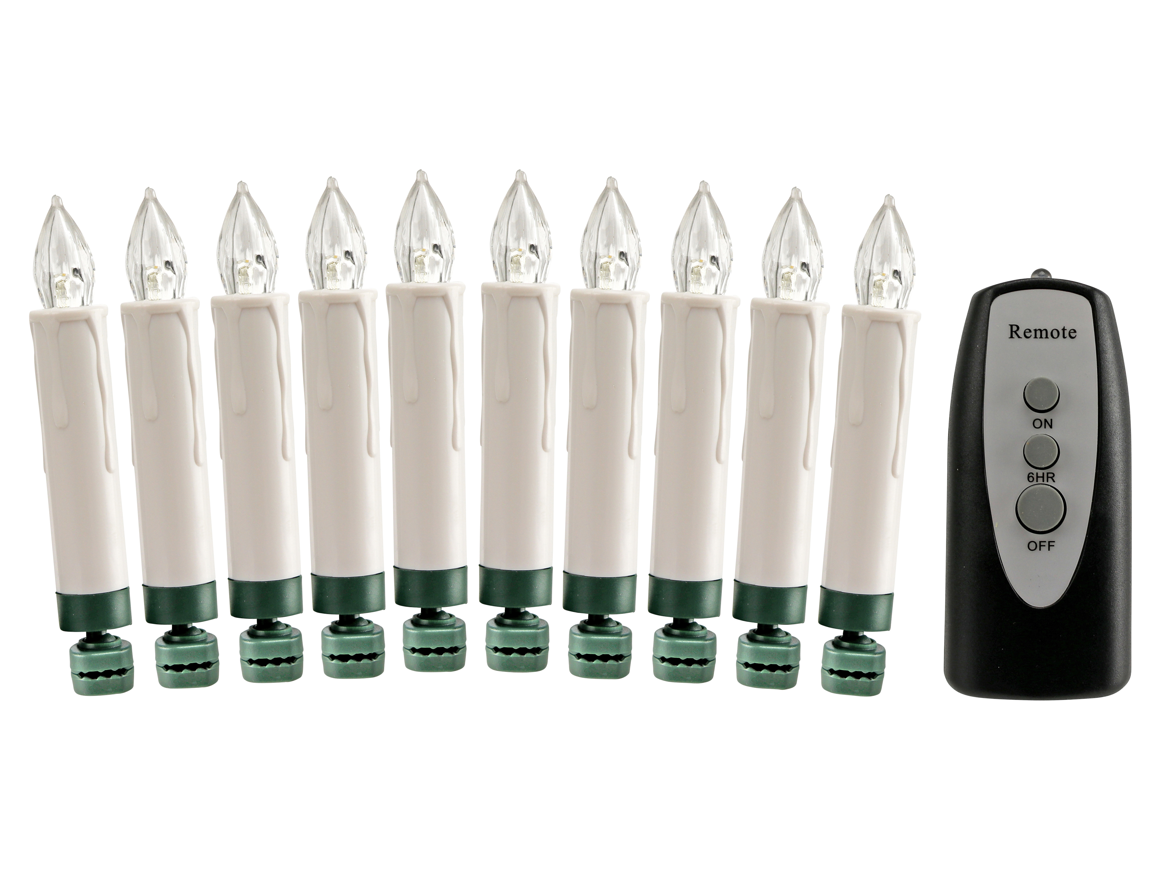 DAYLITE LED-Baumkerzen WBB10 mit IR Fernbedienung, 10 Stück DAYLITE LED-Baumkerzen WBB10 mit IR Fernbedienung, 10 Stück