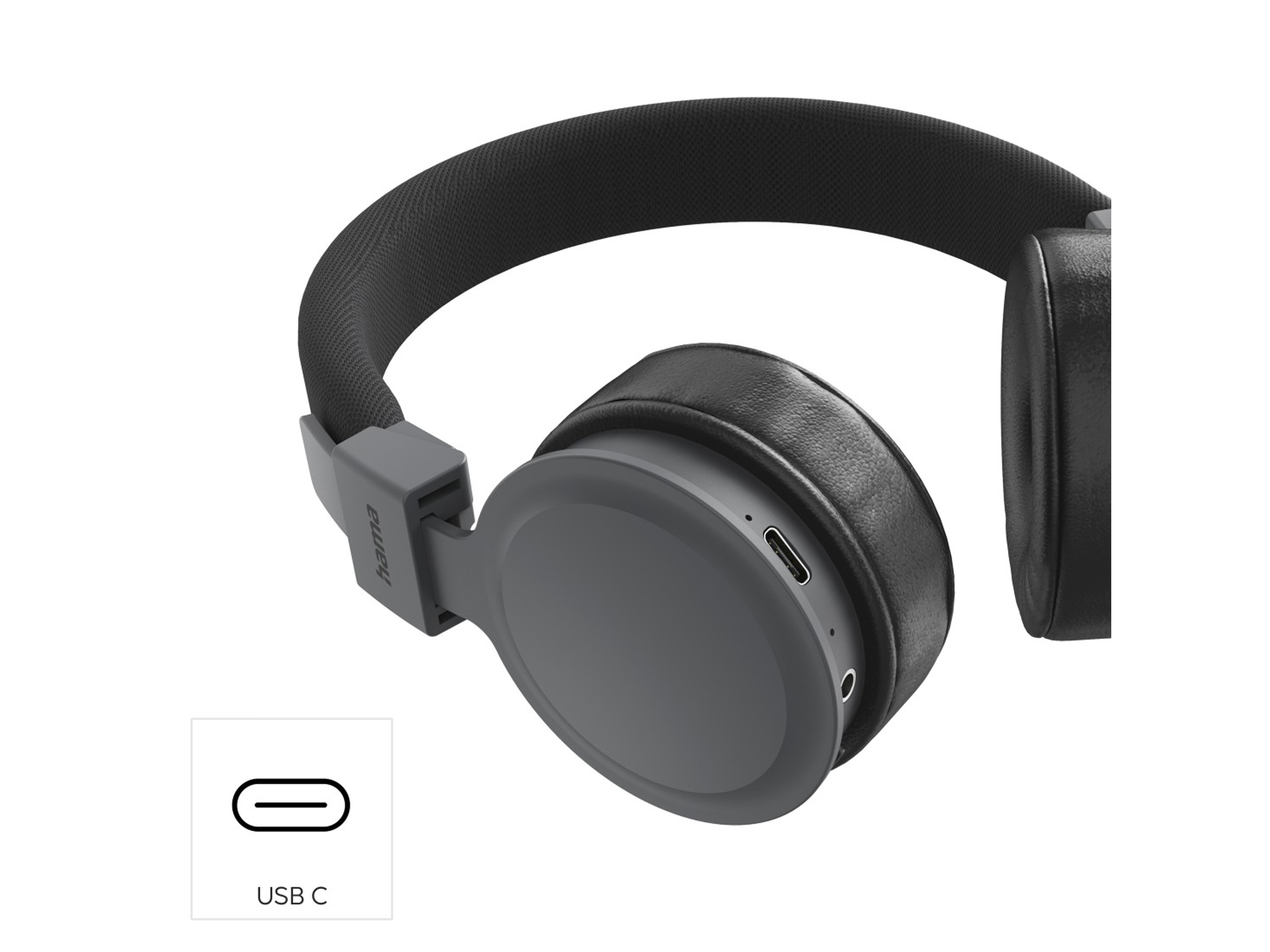 On-Ear Kopfhörer HAMA, Freedom Lit III, Bluetooth, faltbar, Sprachsteuerung schwarz