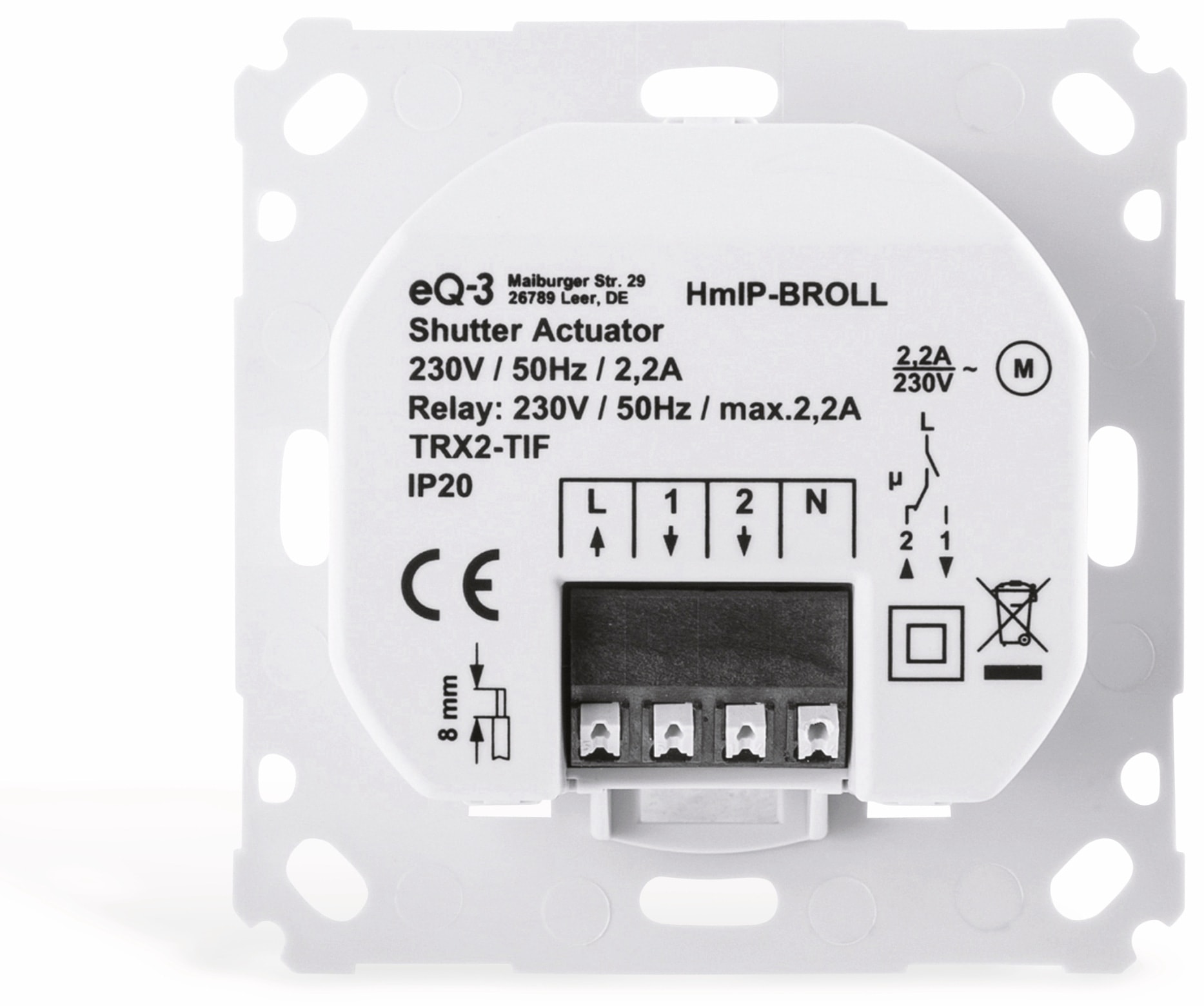 HOMEMATIC IP Smart Home 151322A0, Rollladenaktor, 6 Stück