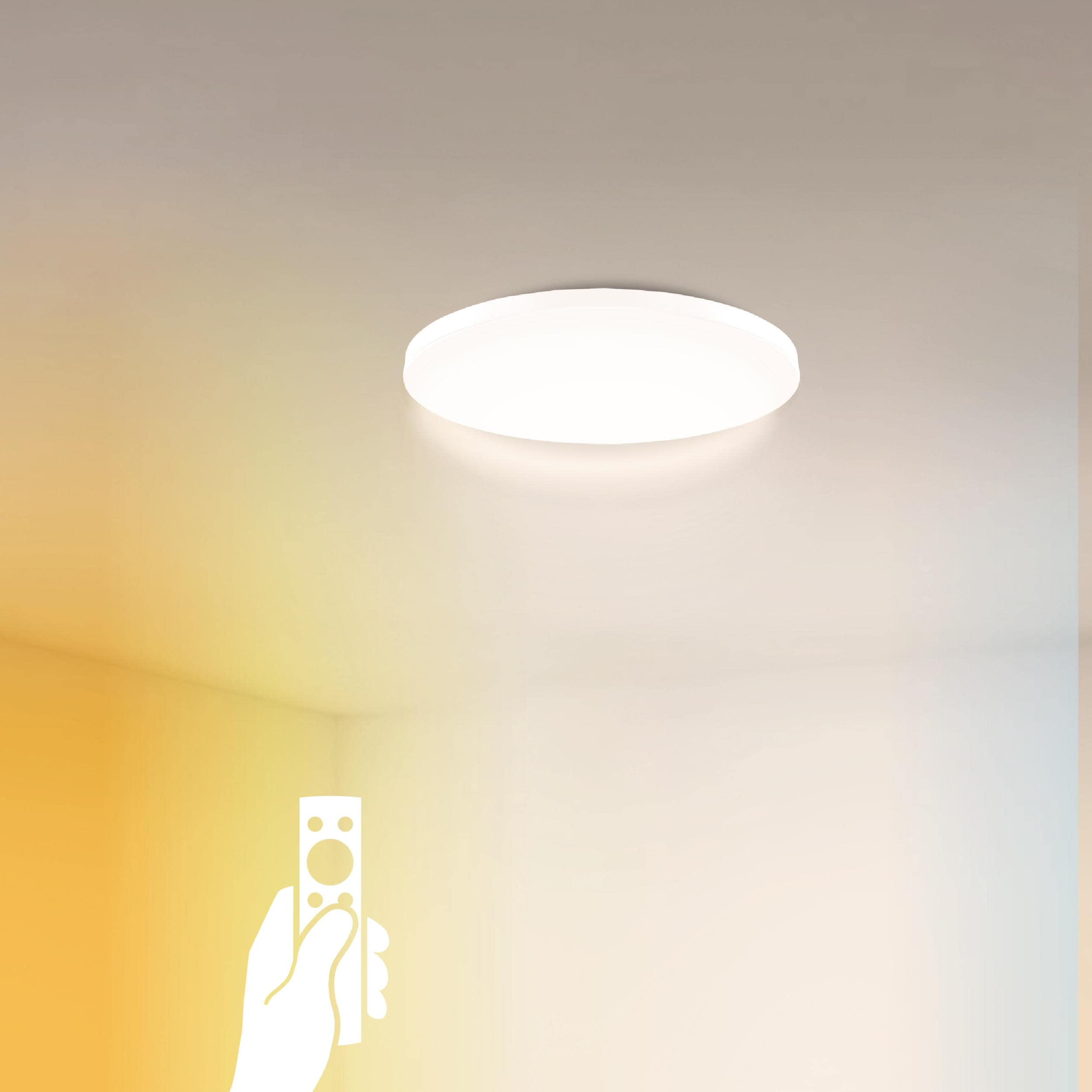 MÜLLER-LICHT LED-Deckenleuchte Rami 36 white, 24W, 2500lm, 2700-6500K, IP20, CCT