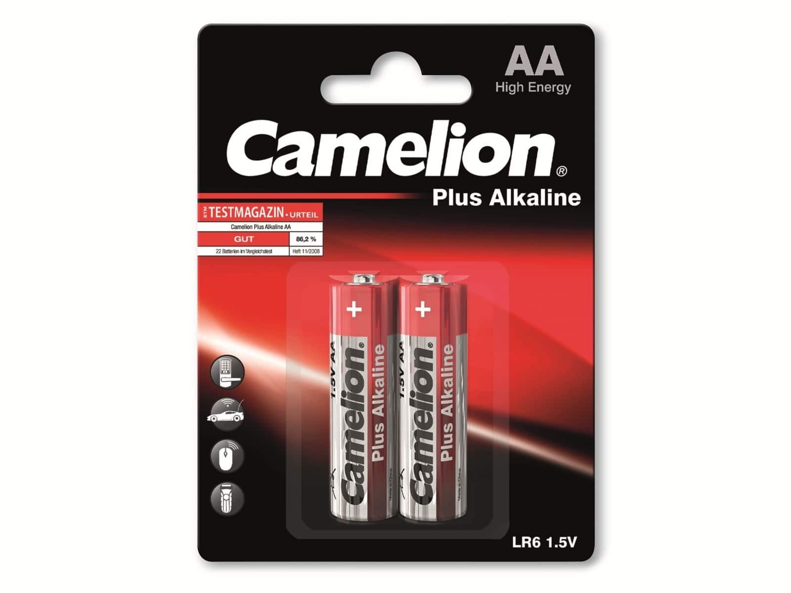 CAMELION Mignon-Batterie, Plus-Alkaline, LR6, 2 Stück