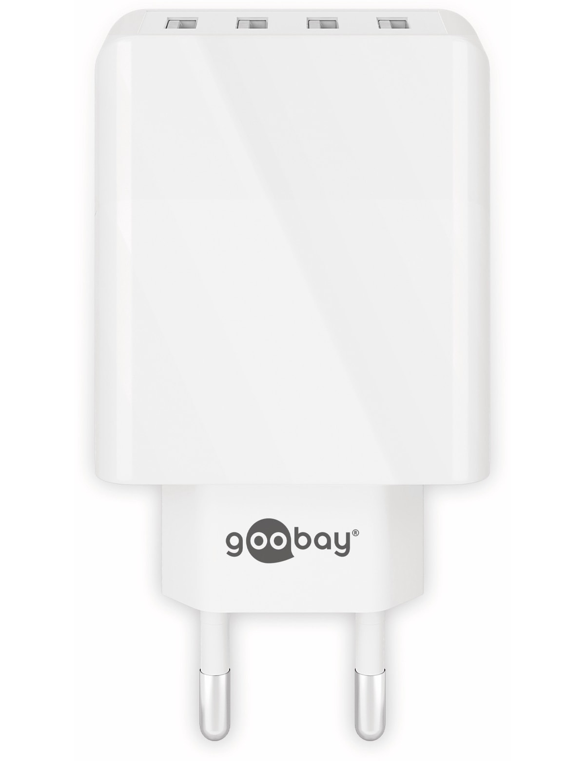 GOOBAY USB-Lader 44962, 4-fach, 3 A, 30 W, weiß