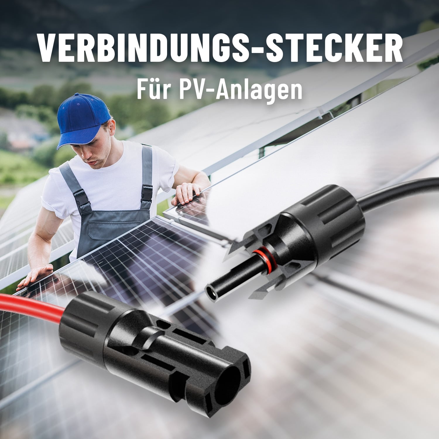 ABSINA Solarstecker/Buchse, 4er Pack ABSINA Solarstecker/Buchse, 4er Pack