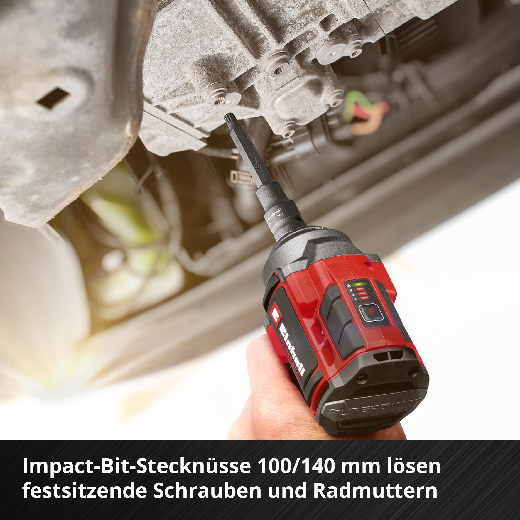 EINHELL Werkzeugkoffer KFZ, 370515, E-CASE, 121-teilig