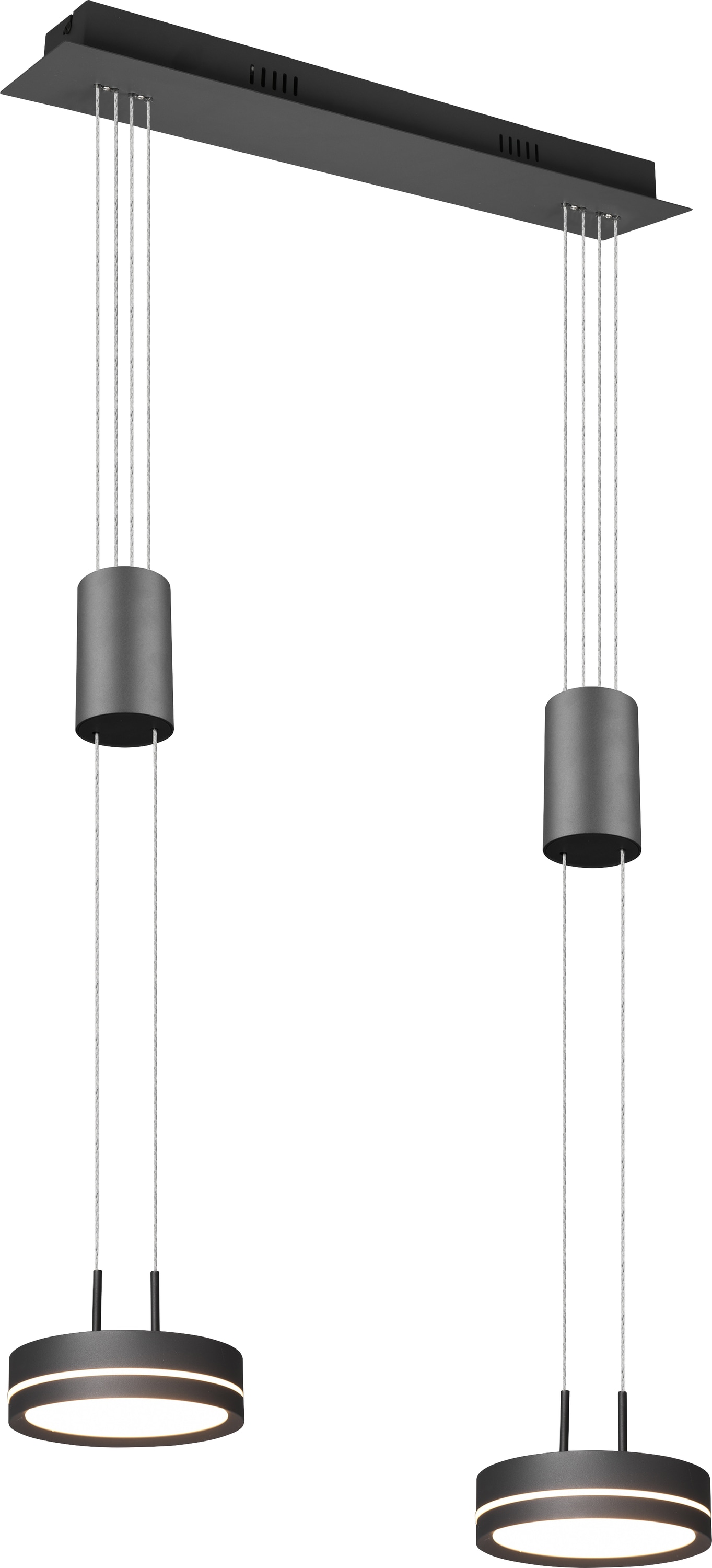 TRIO LED-Pendelleuchte Franklin 326510242 anthrazit 18 W, 2100 lm, 3000 K TRIO LED-Pendelleuchte Franklin 326510242 anthrazit 18 W, 2100 lm, 3000 K