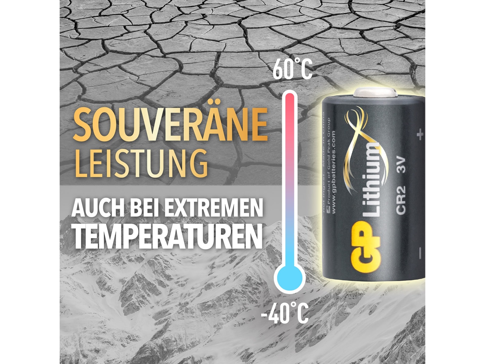 GP Lithium-Batterie CR2 1 Stück