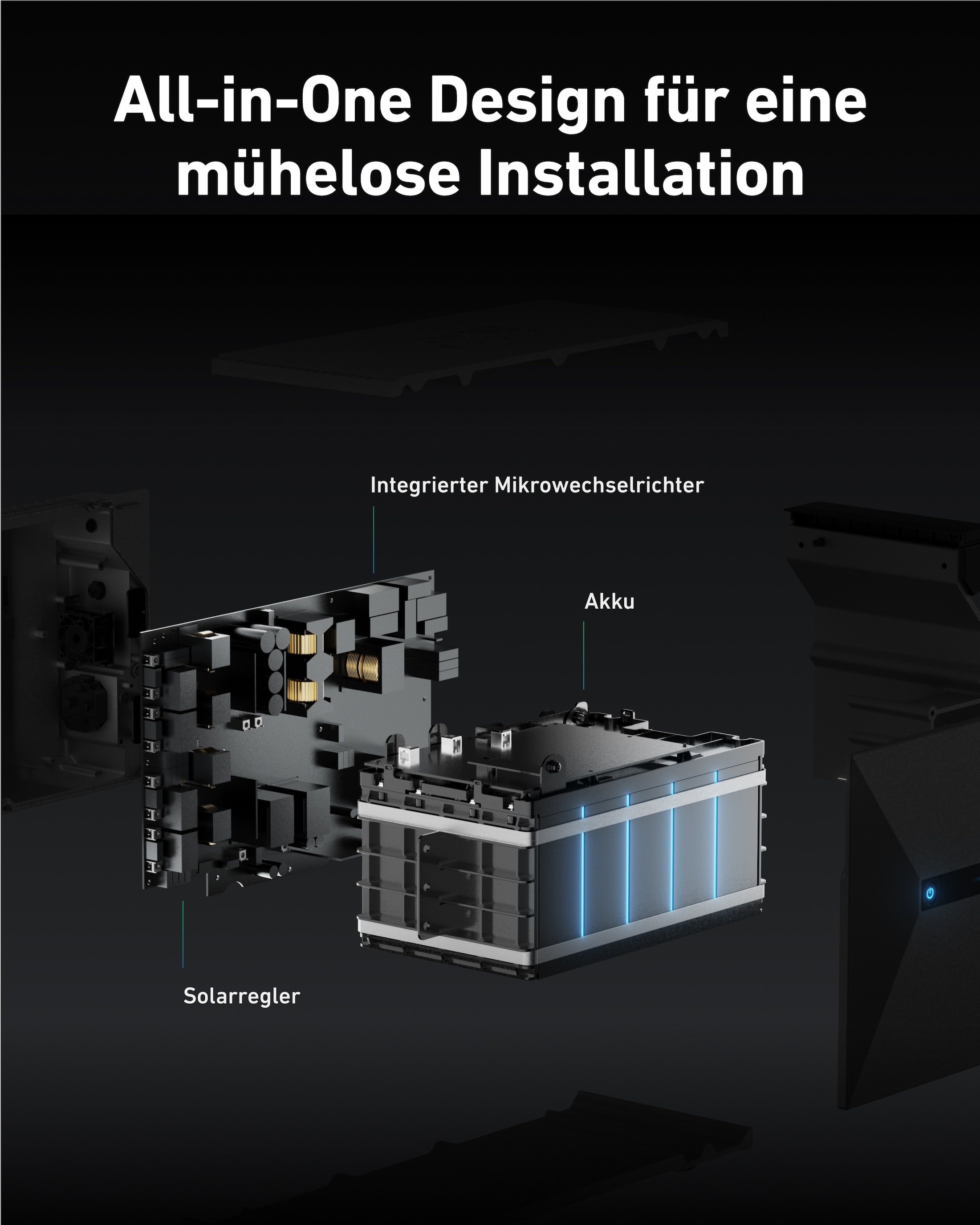 ANKER SOLIX Solarspeicher E1600 Plus, 1,6kWh, Balkonkraftwerk ANKER SOLIX Solarspeicher E1600 Plus, 1,6kWh, All-in-One Balkonkraftwerk