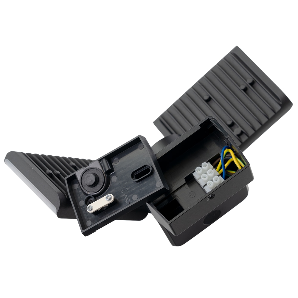 LUXULA LED-Fluter LX400190, 2-köpfig, 2x 15 W, 3200 lm, 4000 K, schwarz