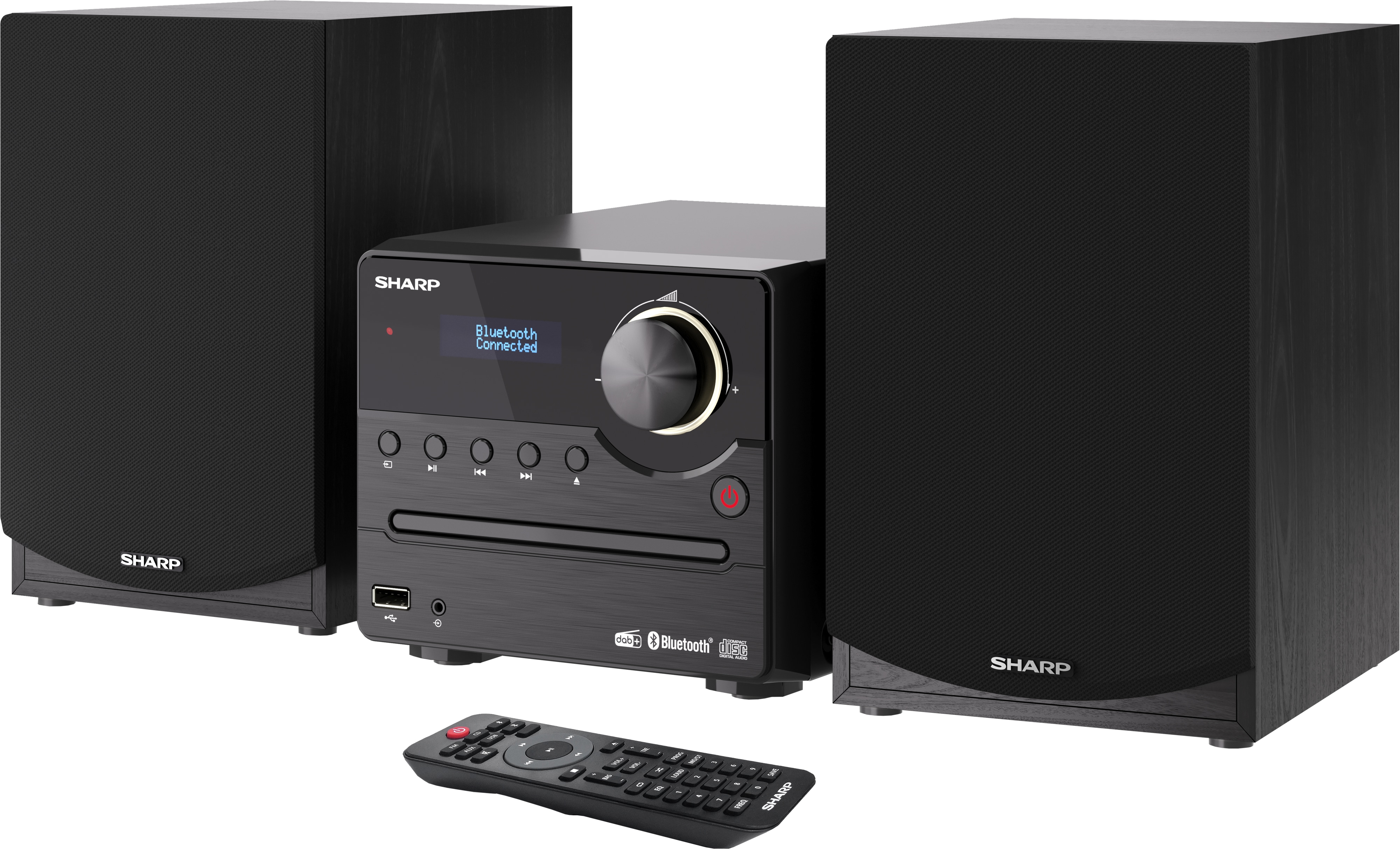 SHARP HiFi-Anlage XL-B517D, schwarz, DAB+, Bluetooth, USB, MP3, CD Laufwerk