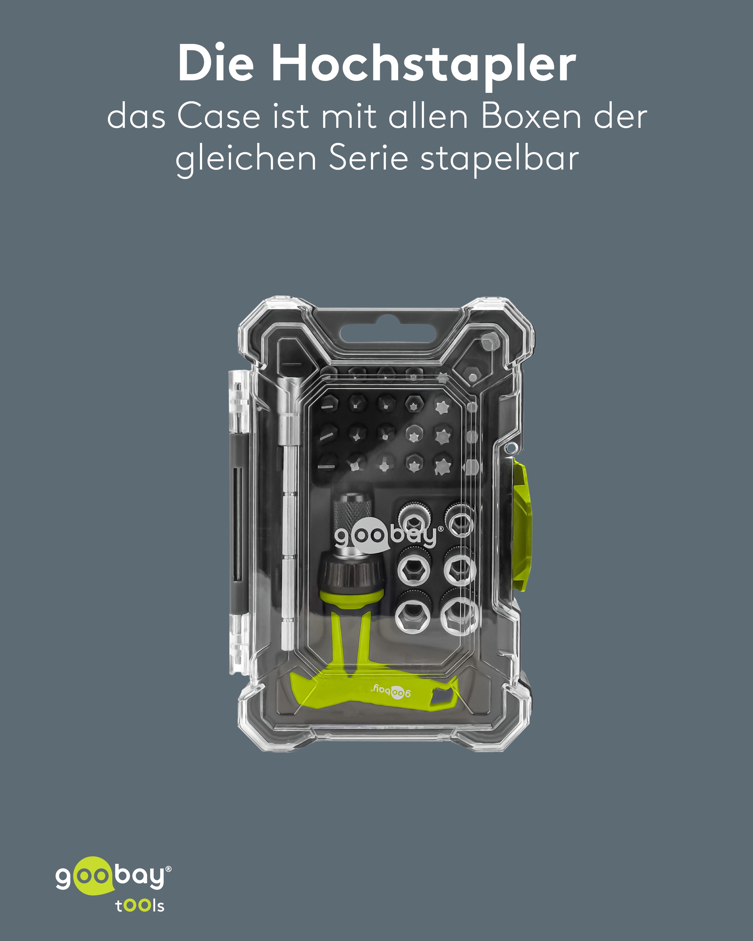 GOOBAY TOOLS Schraubendreher-Set, 77841, mit 30-tlg. Bitsatz