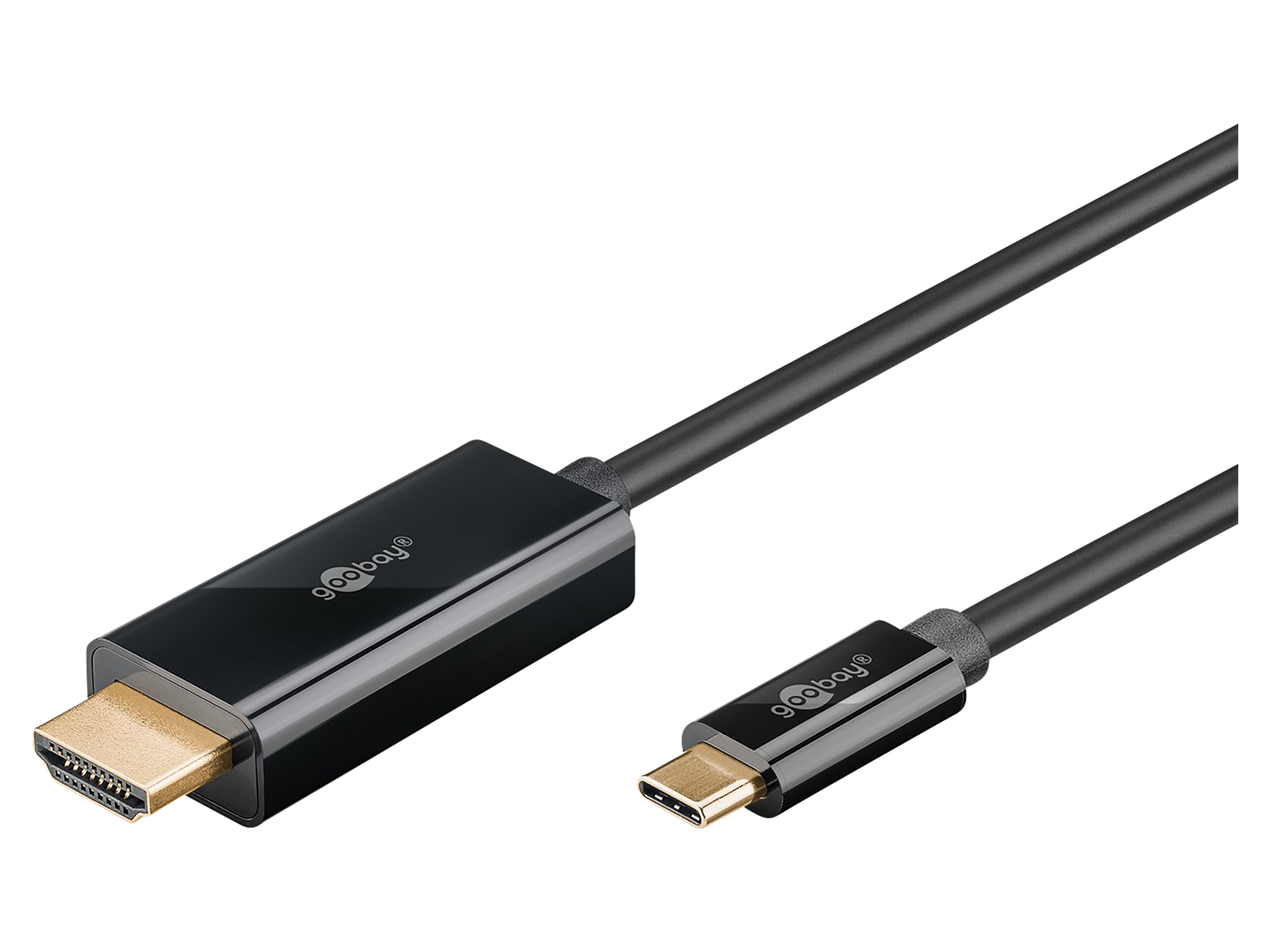 GOOBAY USB3.1 Adapterkabel 75696 USB-C/HDMI 1,0m schwarz
