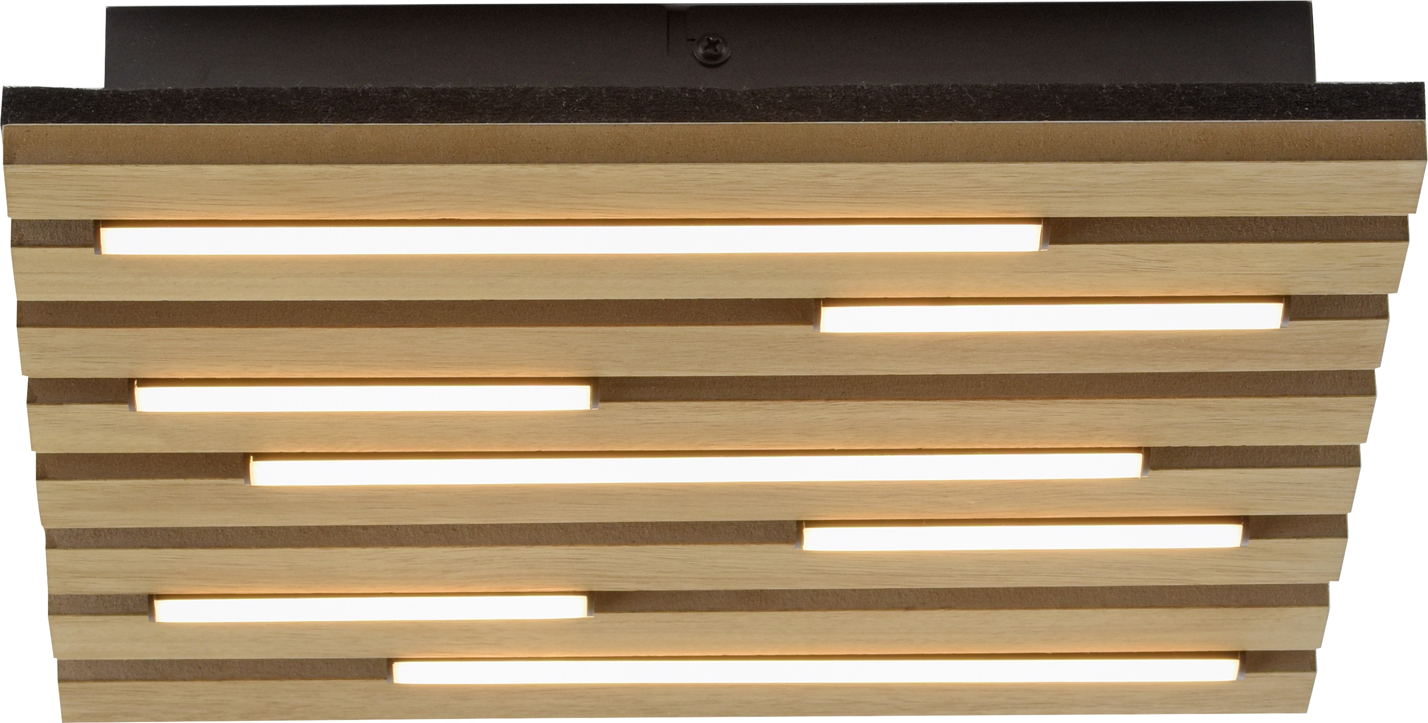 JUST LIGHT LED-Deckenleuchte 15590-79, 10W, 3000K, 1450lm, warmweiß, IP20, Holz/schwarz JUST LIGHT LED-Deckenleuchte 15590-79, 10W, 3000K, 1450lm, warmweiß, IP20, Holz/schwarz