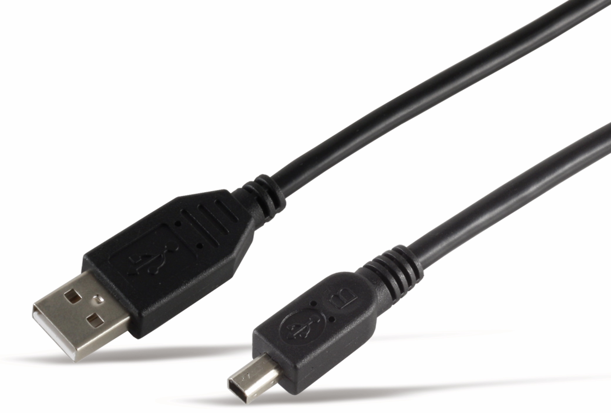 Mini-USB Kabel, USB-A/USB-B Mini 4-pin, 1 m