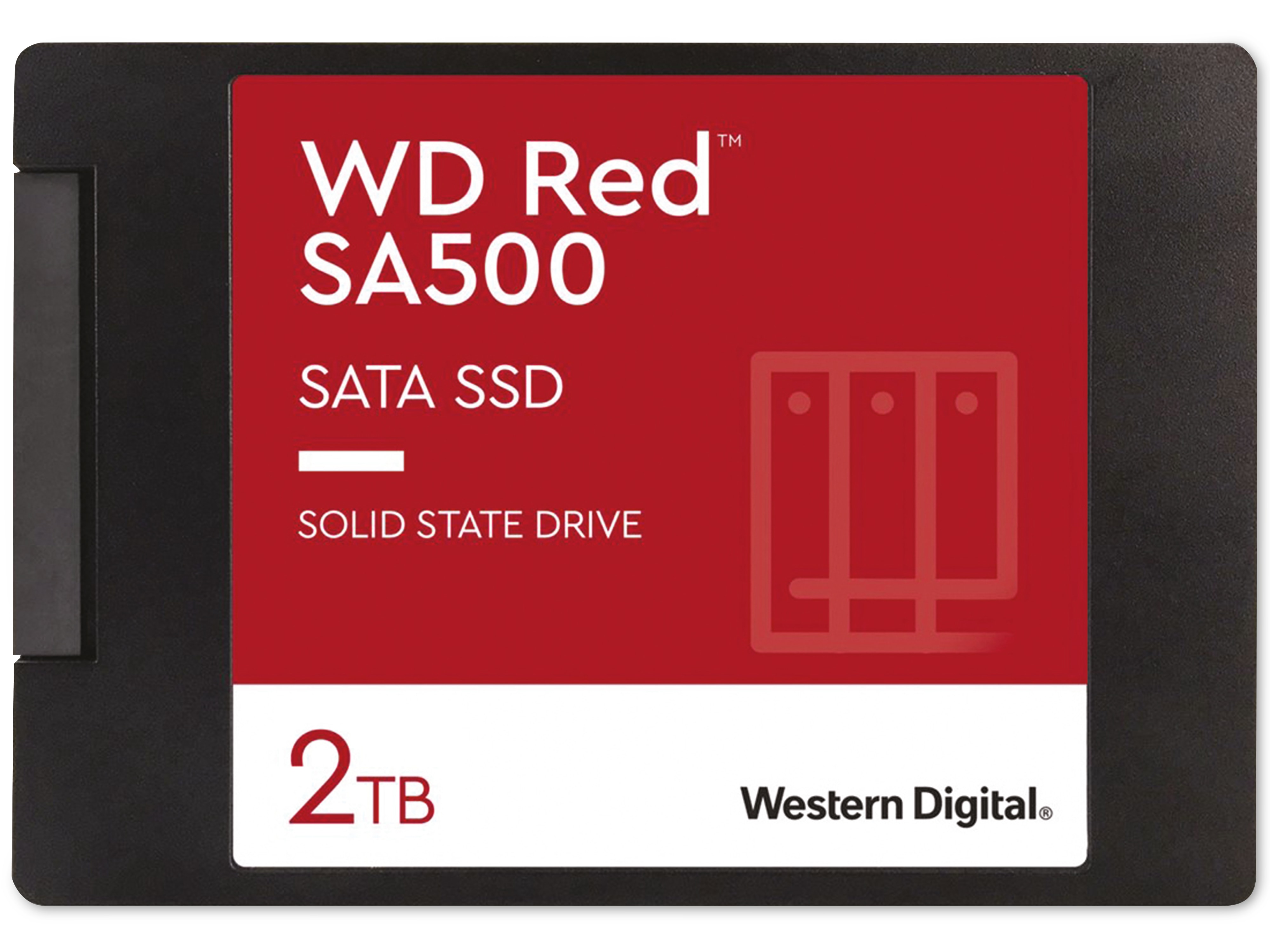 SATA-SSD WD Red SA500, 2 TB, 7mm, intern, 6,35 cm (2.5")