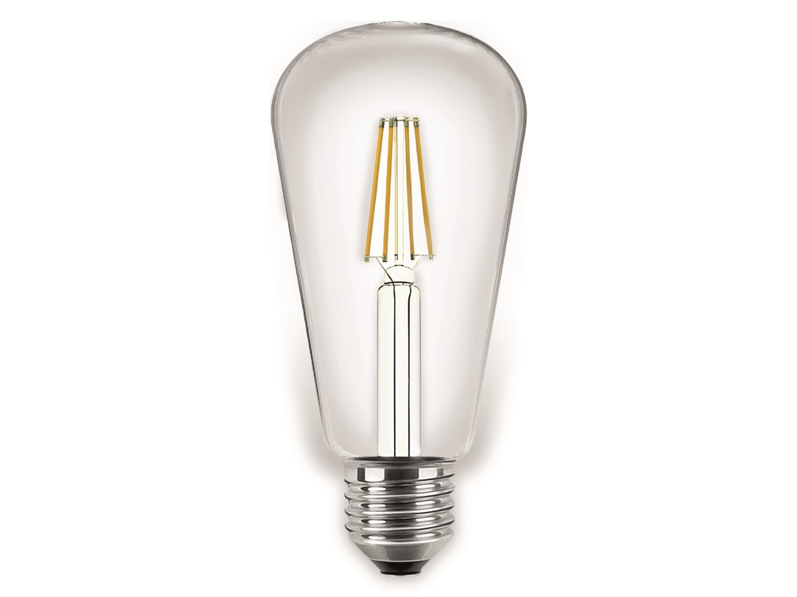 BLULAXA LED-Filament-Lampe, ST64, E27, EEK: E, 4 W, 470 lm, 2700 K