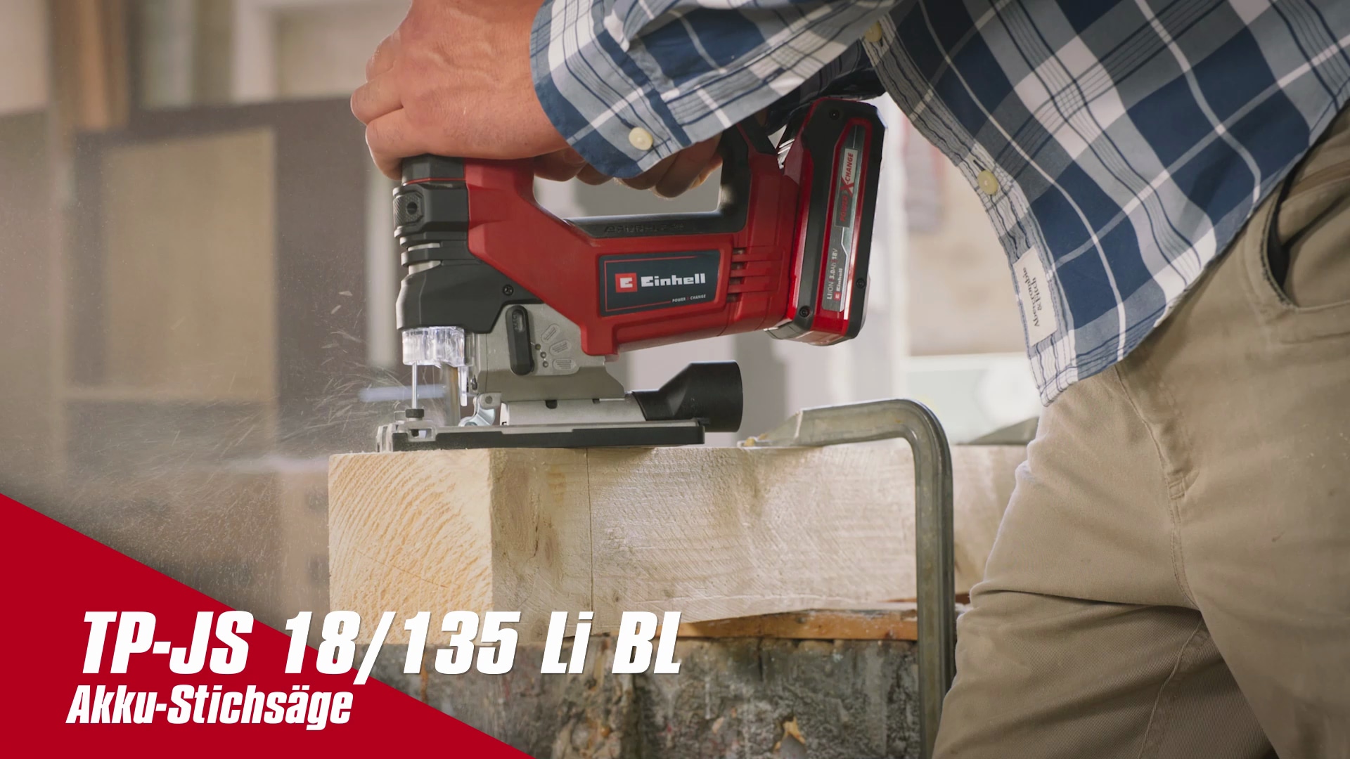 EINHELL PROFESSIONAL Akku-Stichsäge TP-JS 18/135 Li BL Kit (1x 4,0 Ah) EINHELL Akku-Stichsäge TP-JS 18/135 Li BL Kit (1x 4,0 Ah)