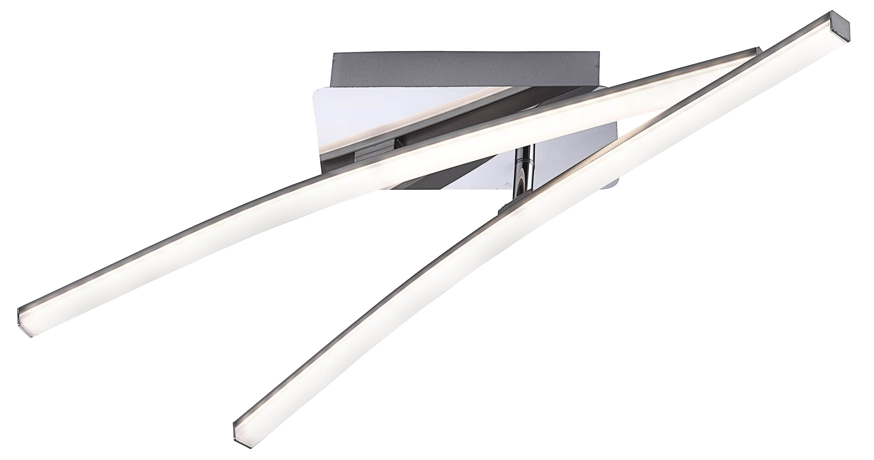 JUST LIGHT LED-Deckenleuchte 11270-55 stahlfarbig, 7,3W, 1000lm, 3000K